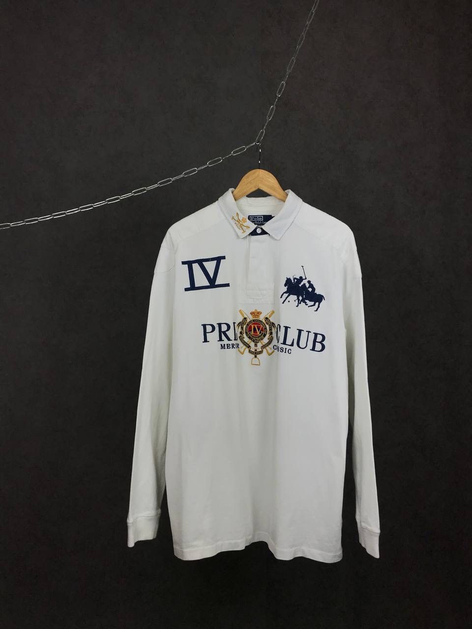 Polo Ralph Lauren vintage luxuryoverprinted polo sweatshirt