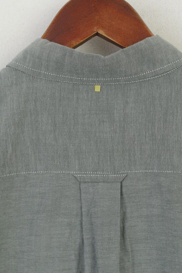 Pretty Green Pretty Green Men L Casual Shirt Gray Cotton Slim Fit 0585 Size US L / EU 52-54 / 3 - 6 Thumbnail