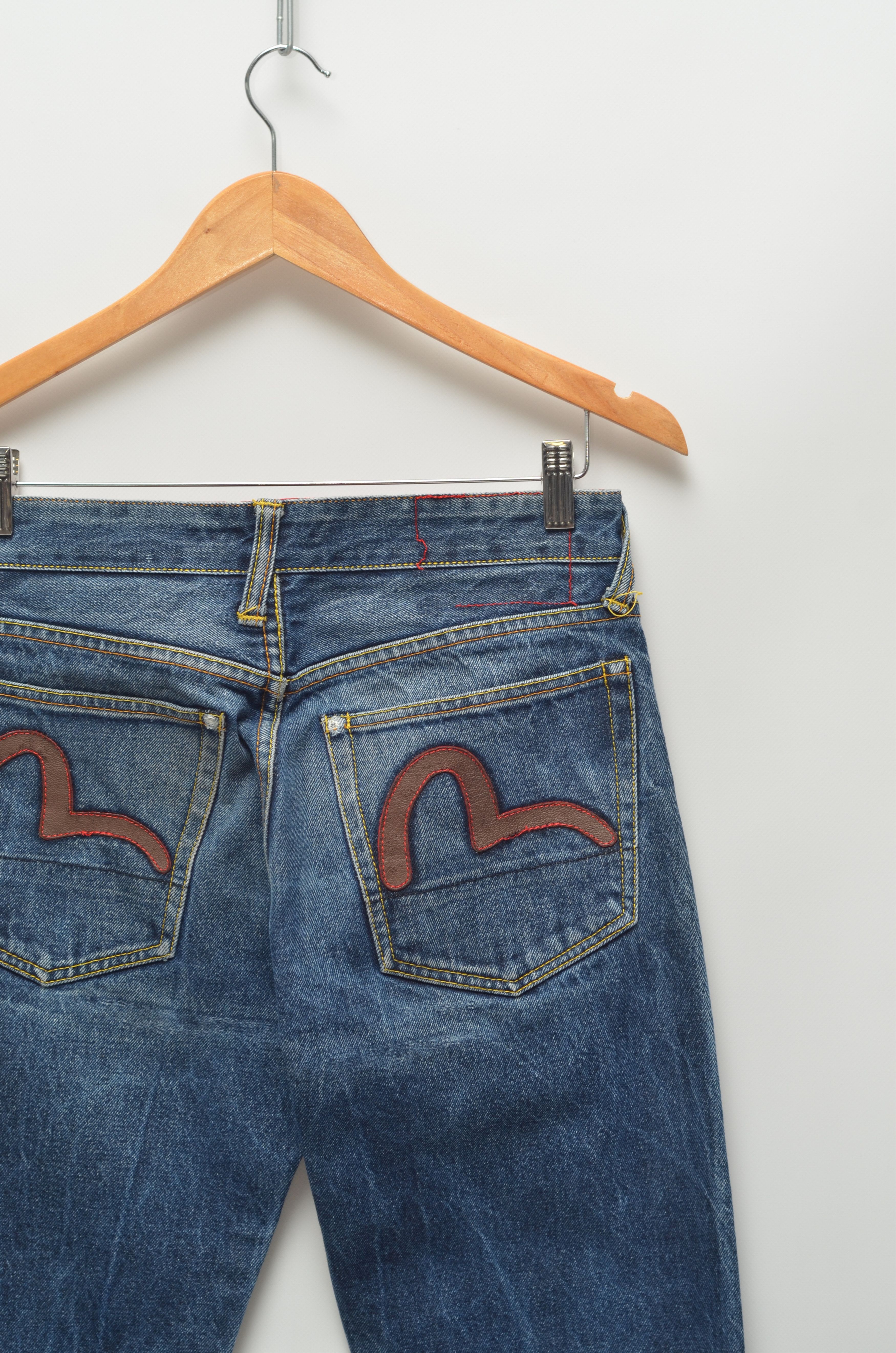Vintage Evisu Double Gull Japanese Denim Skirt Womens Size W26