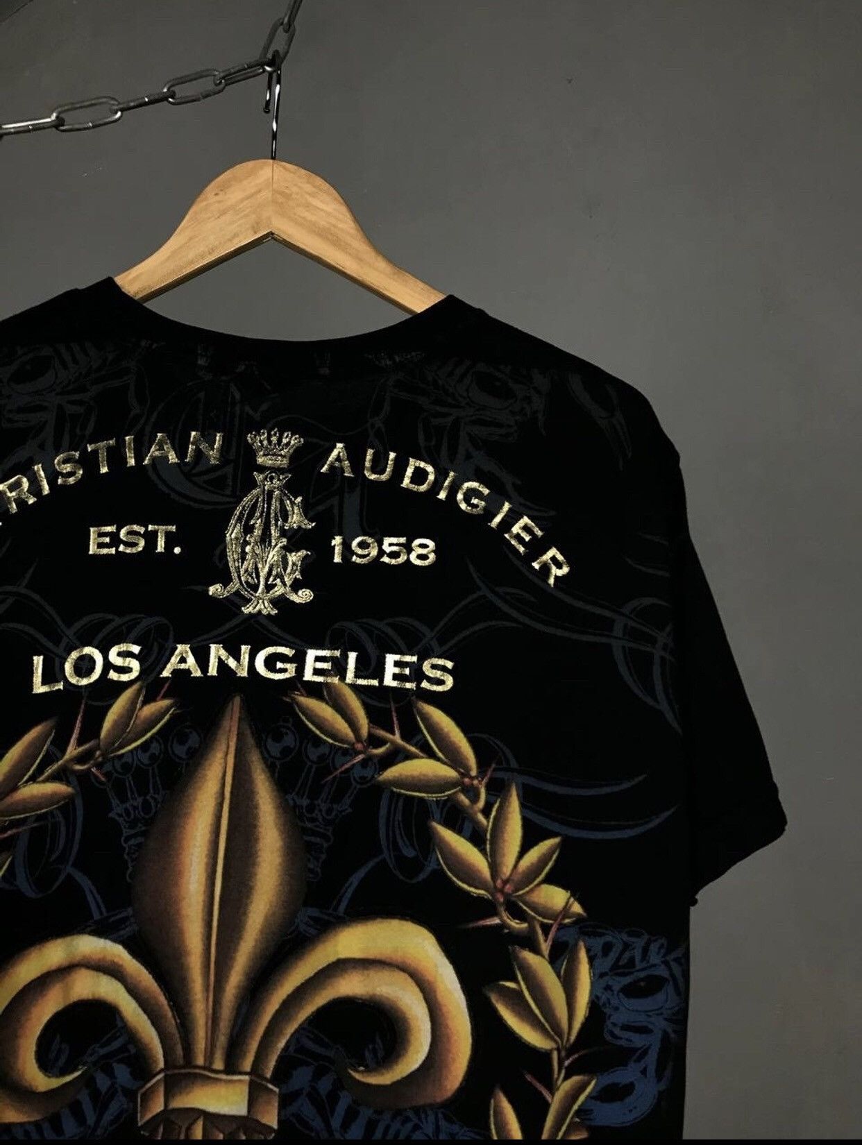 Christian Audigier Christian Audigier designer luxury crazy made in USA tee Size US L / EU 52-54 / 3 - 8 Thumbnail