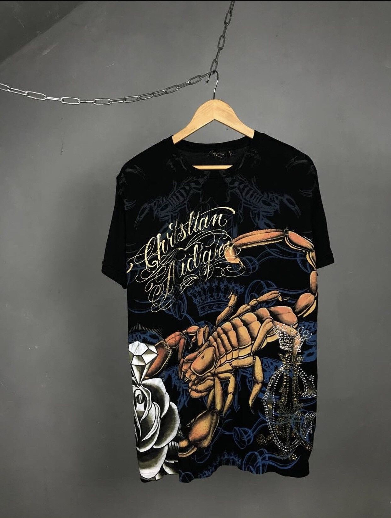 Christian Audigier Christian Audigier designer luxury crazy made in USA tee Size US L / EU 52-54 / 3 - 1 Thumbnail