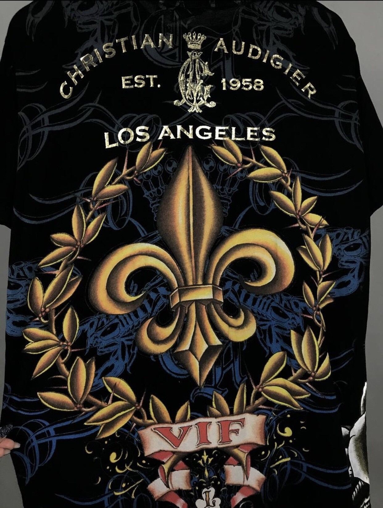 Christian Audigier Christian Audigier designer luxury crazy made in USA tee Size US L / EU 52-54 / 3 - 9 Thumbnail