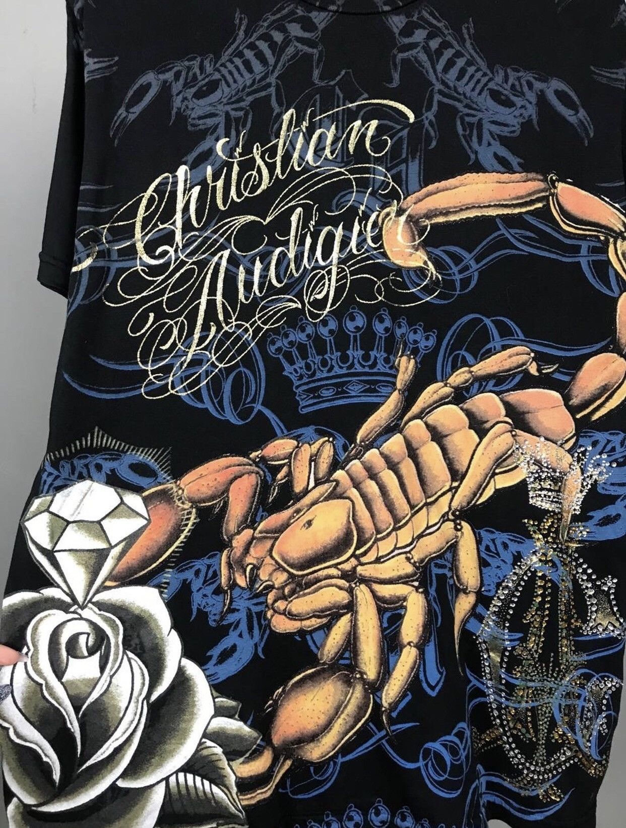 Christian Audigier Christian Audigier designer luxury crazy made in USA tee Size US L / EU 52-54 / 3 - 3 Thumbnail
