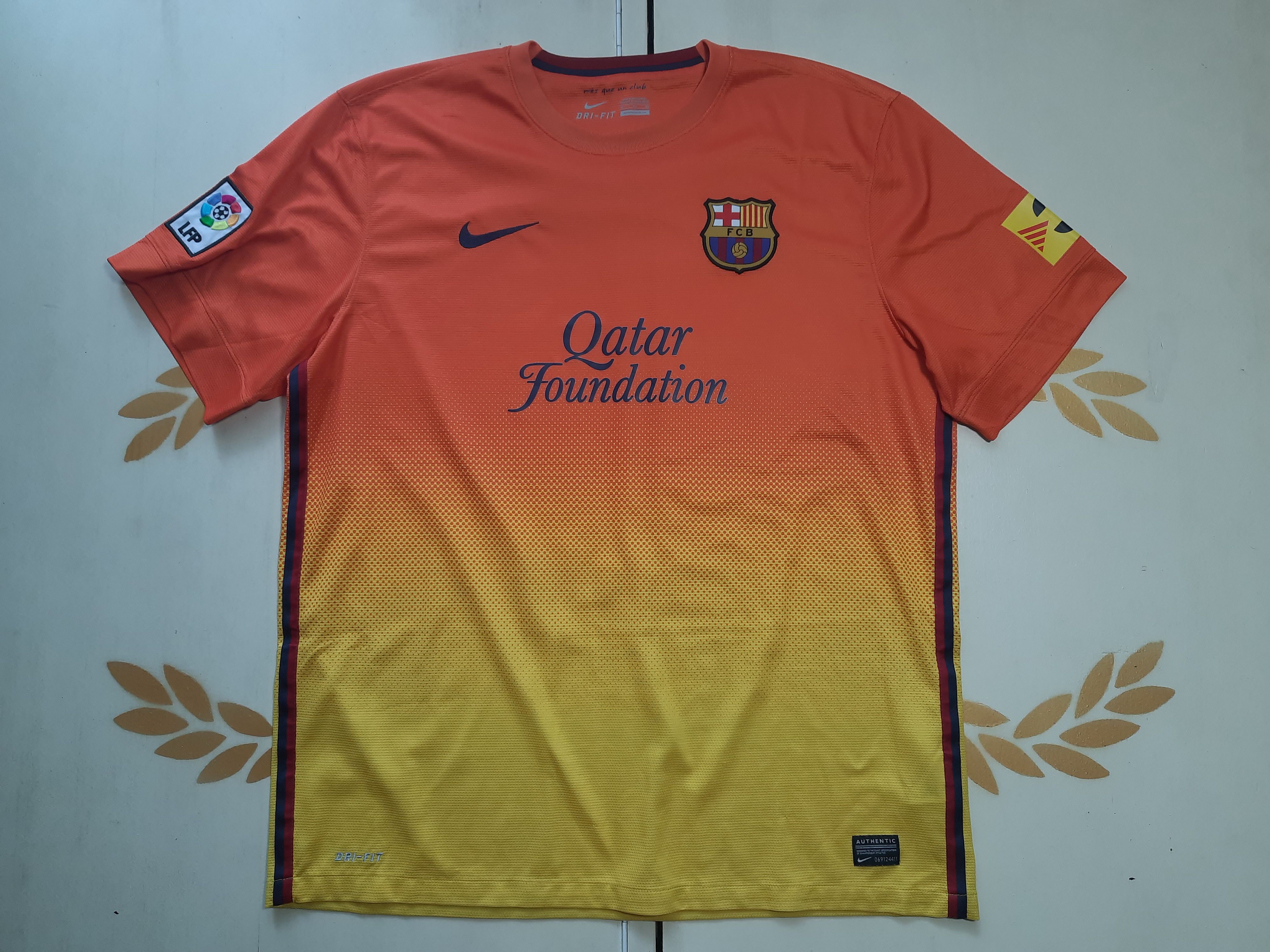 Barcelona orange and yellow kit on sale