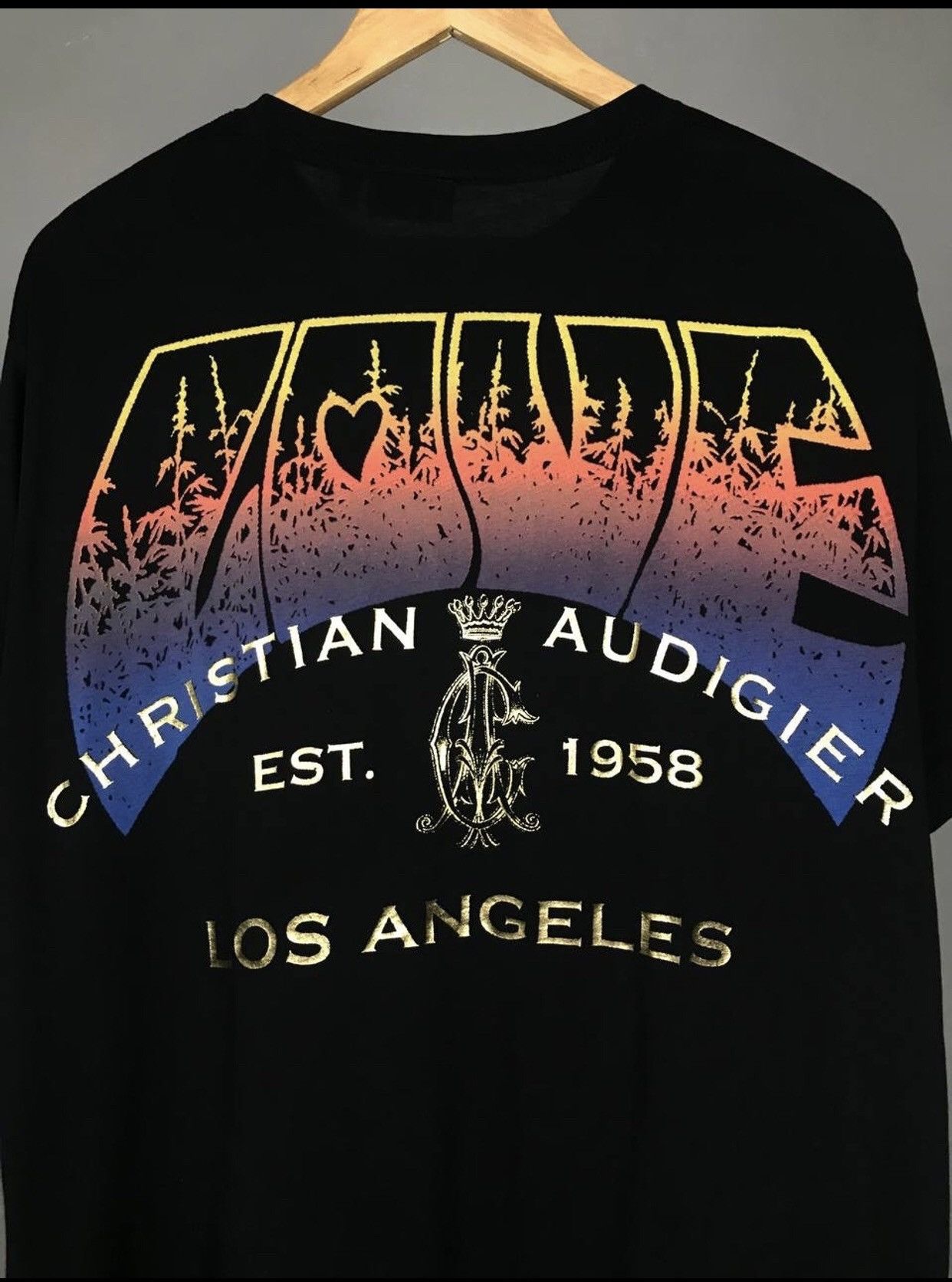 Christian Audigier Christian Audigier designer overprinted made in USA tee Size US XL / EU 56 / 4 - 8 Thumbnail