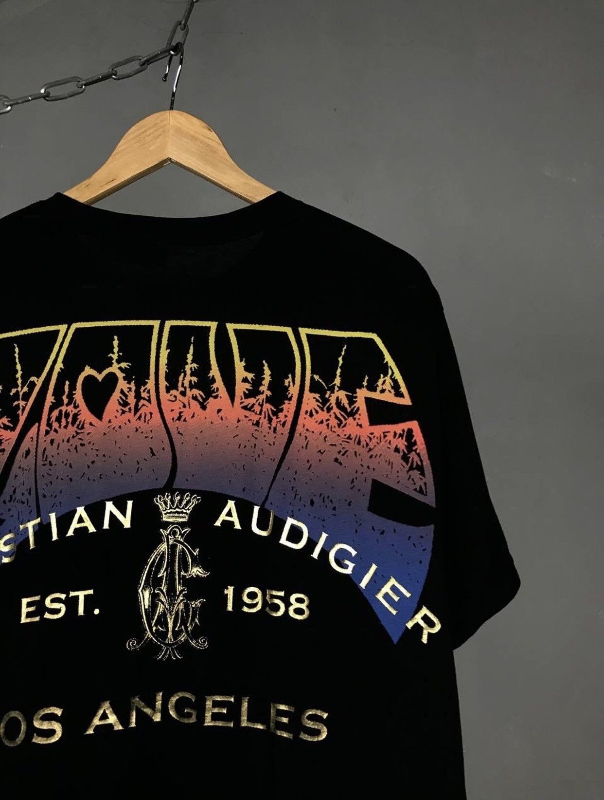 Christian Audigier Christian Audigier designer overprinted made in USA tee Size US XL / EU 56 / 4 - 7 Thumbnail