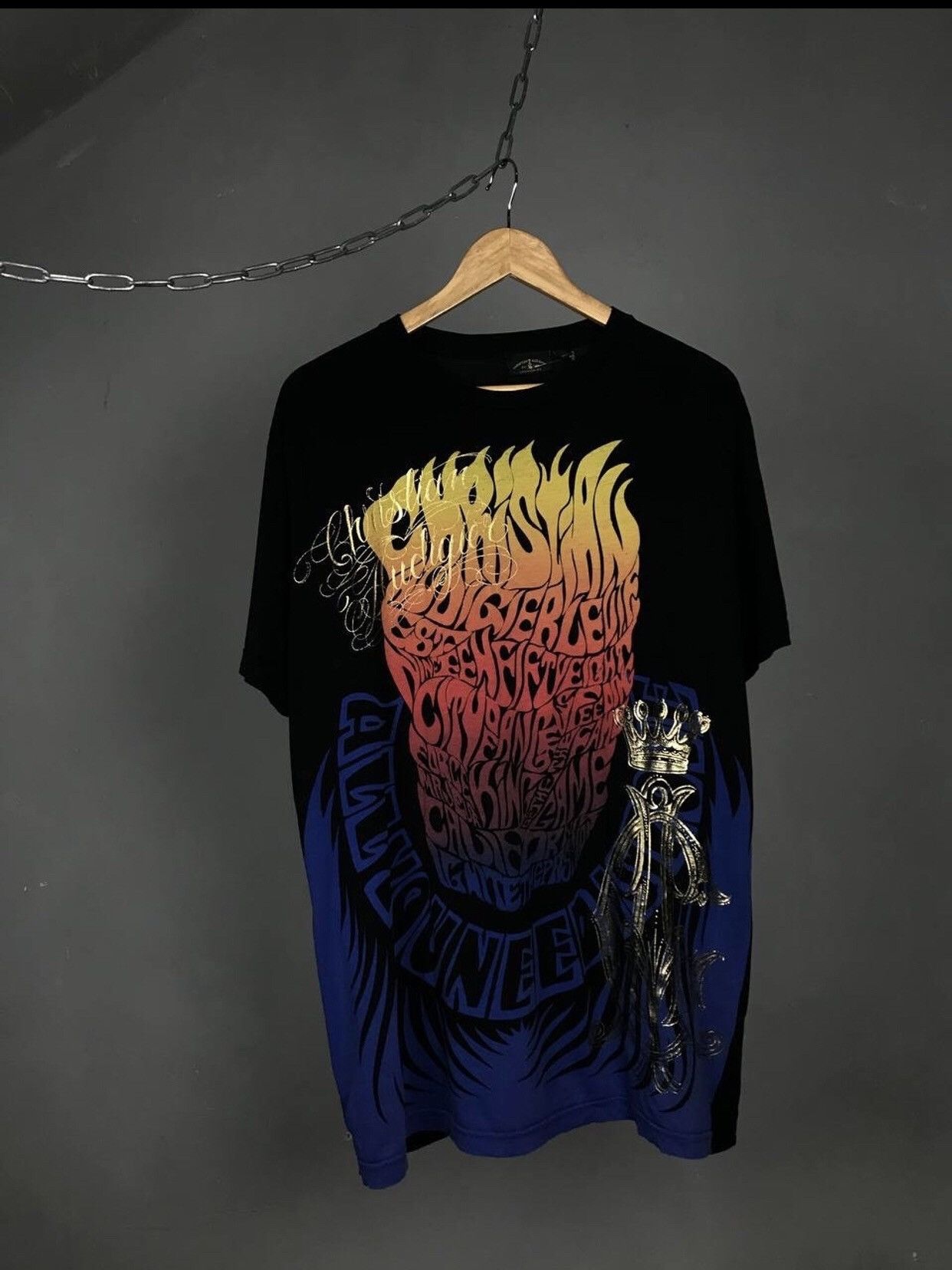 Christian Audigier Christian Audigier designer overprinted made in USA tee Size US XL / EU 56 / 4 - 1 Thumbnail