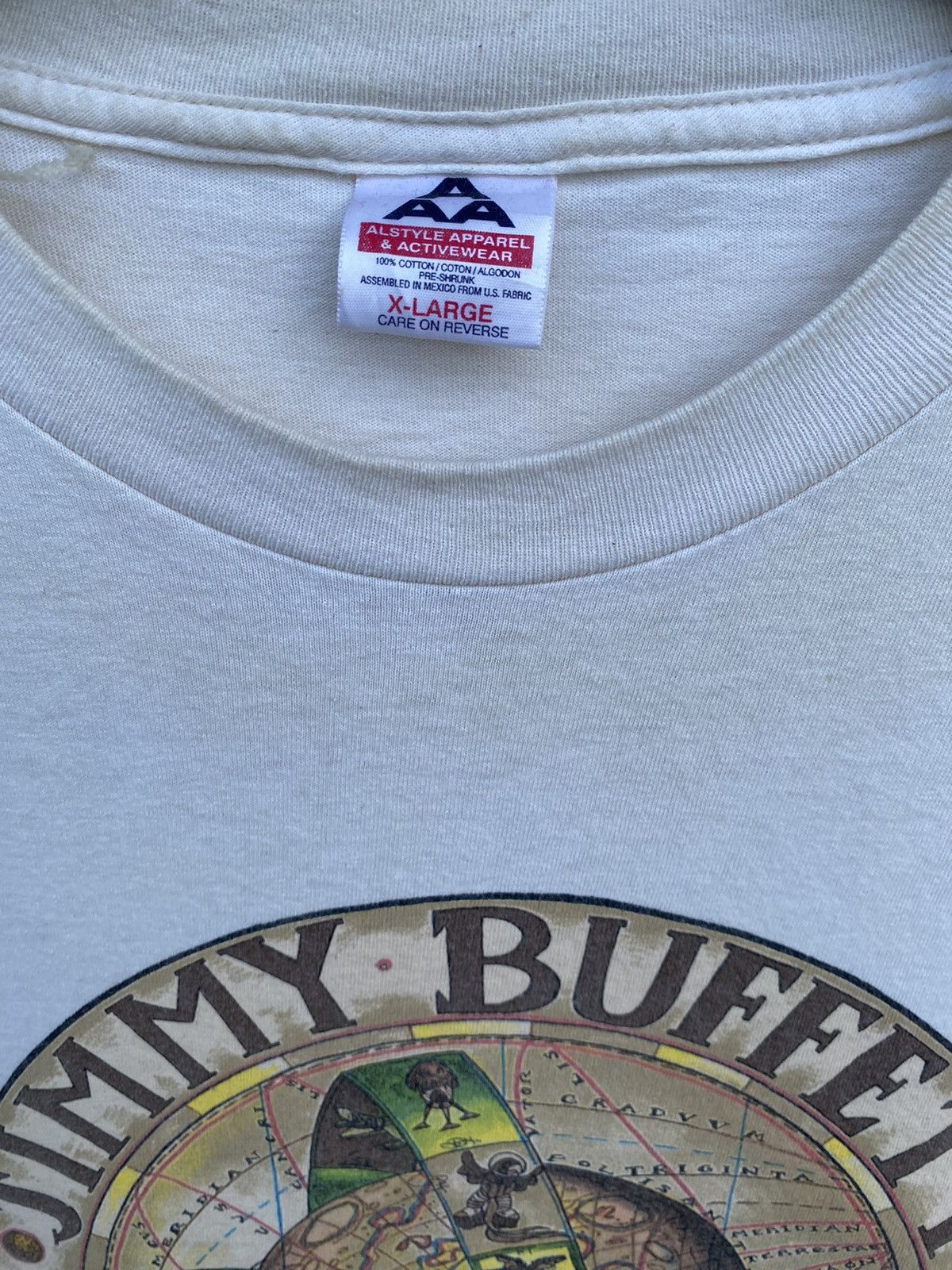 Band Tees 💥VINTAGE JIMMY BUFFETT beach house on the moon 1999 shirt Size US XL / EU 56 / 4 - 3 Thumbnail