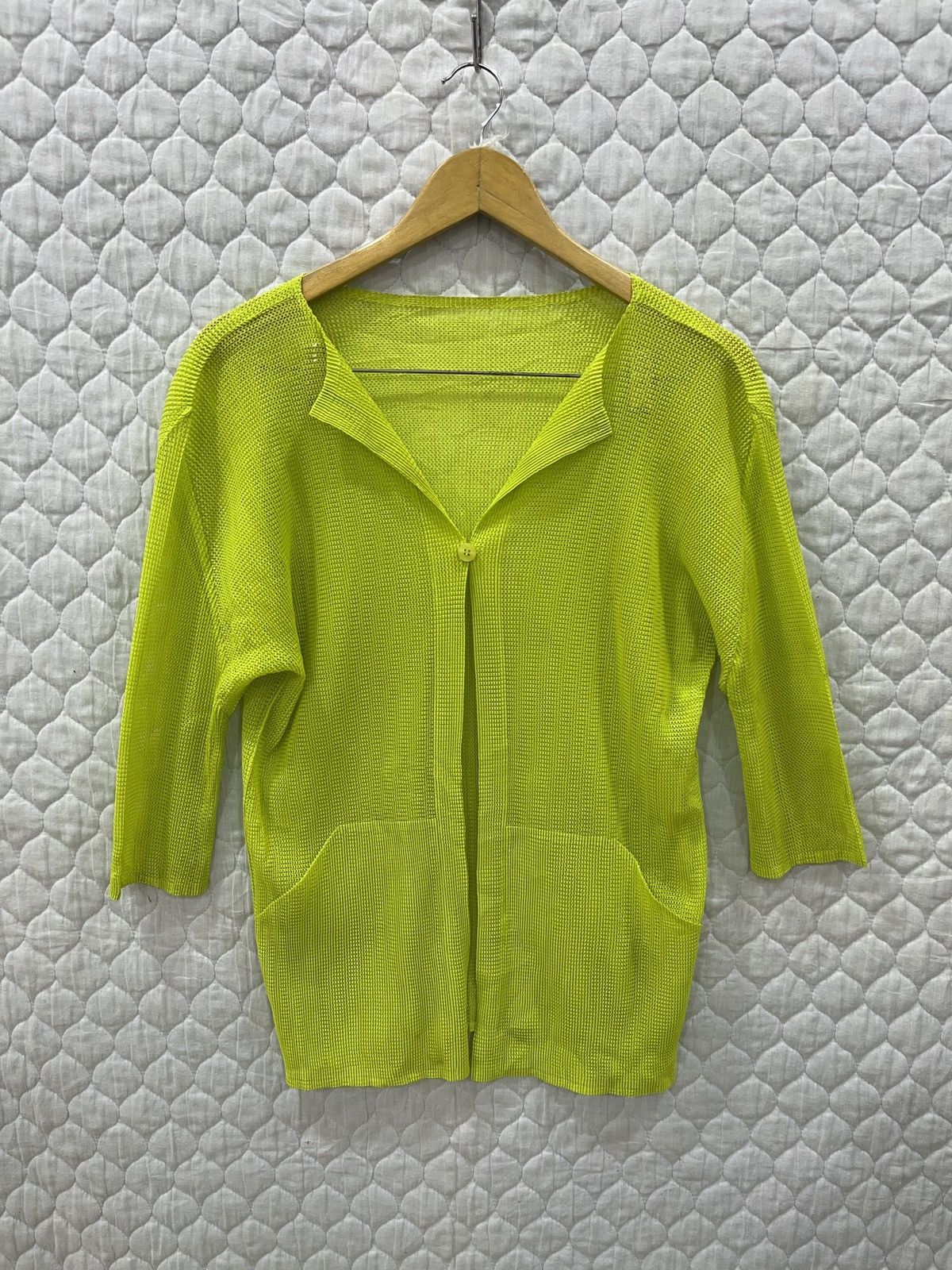 Pleats Please Issey Miyake (Gggg). 🔥🔥🔥ARCHIVE ISSEY MIYAKE PLEATS PLEASE CARDIGAN Size M / US 6-8 / IT 42-44 - 1 Thumbnail
