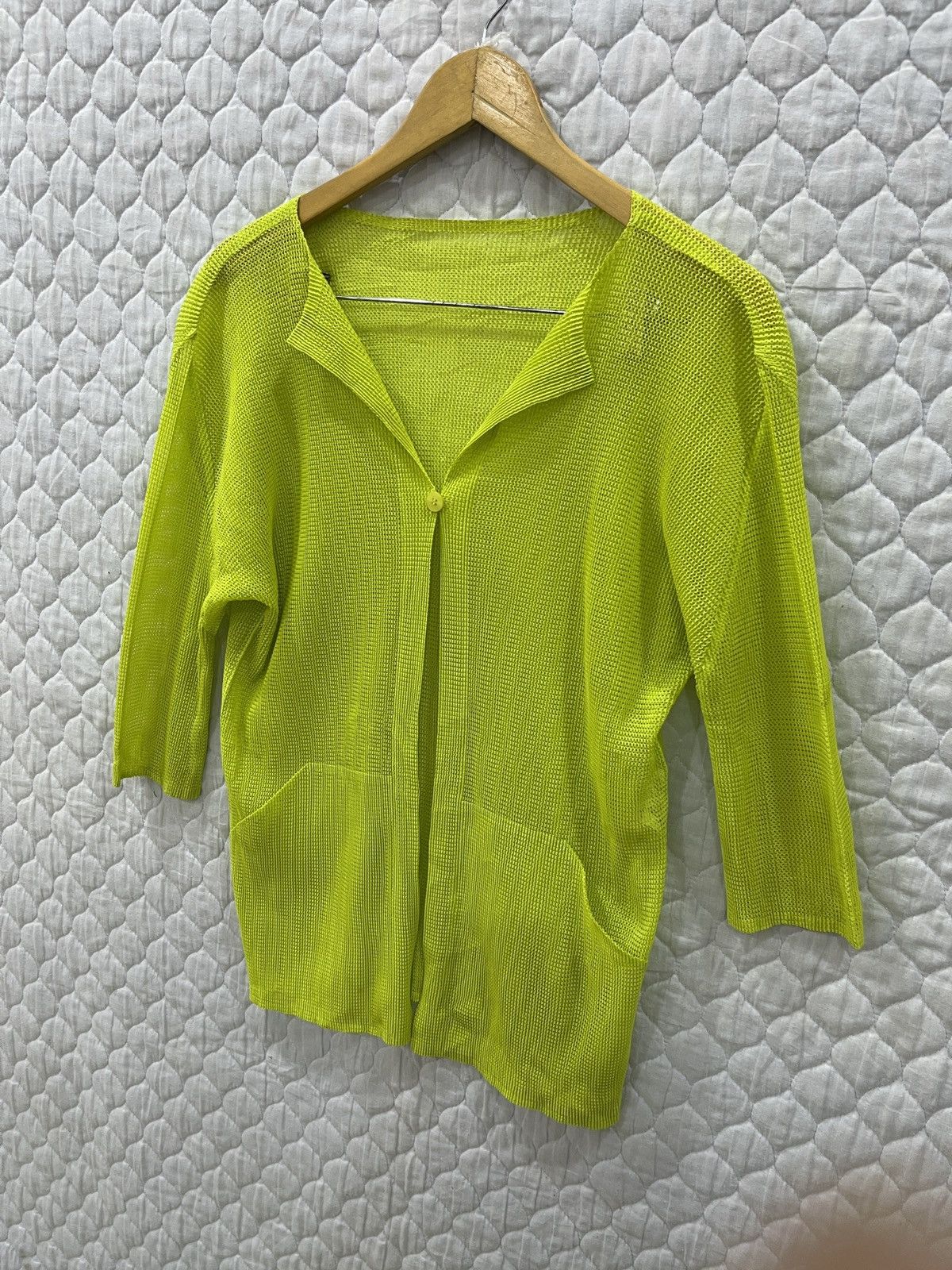 Pleats Please Issey Miyake (Gggg). 🔥🔥🔥ARCHIVE ISSEY MIYAKE PLEATS PLEASE CARDIGAN Size M / US 6-8 / IT 42-44 - 2 Thumbnail