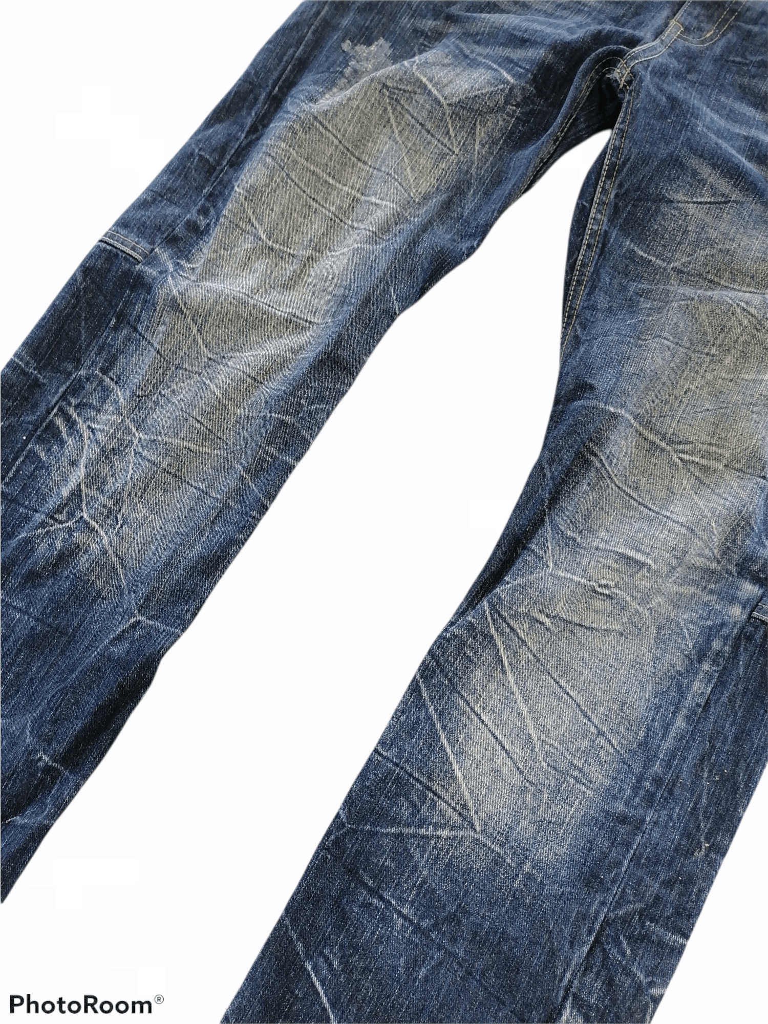 If Six Was Nine × Japanese Brand Dominate Double Waist Claw Mark Distressed Denim Pants Size US 32 / EU 48 - 5 Thumbnail