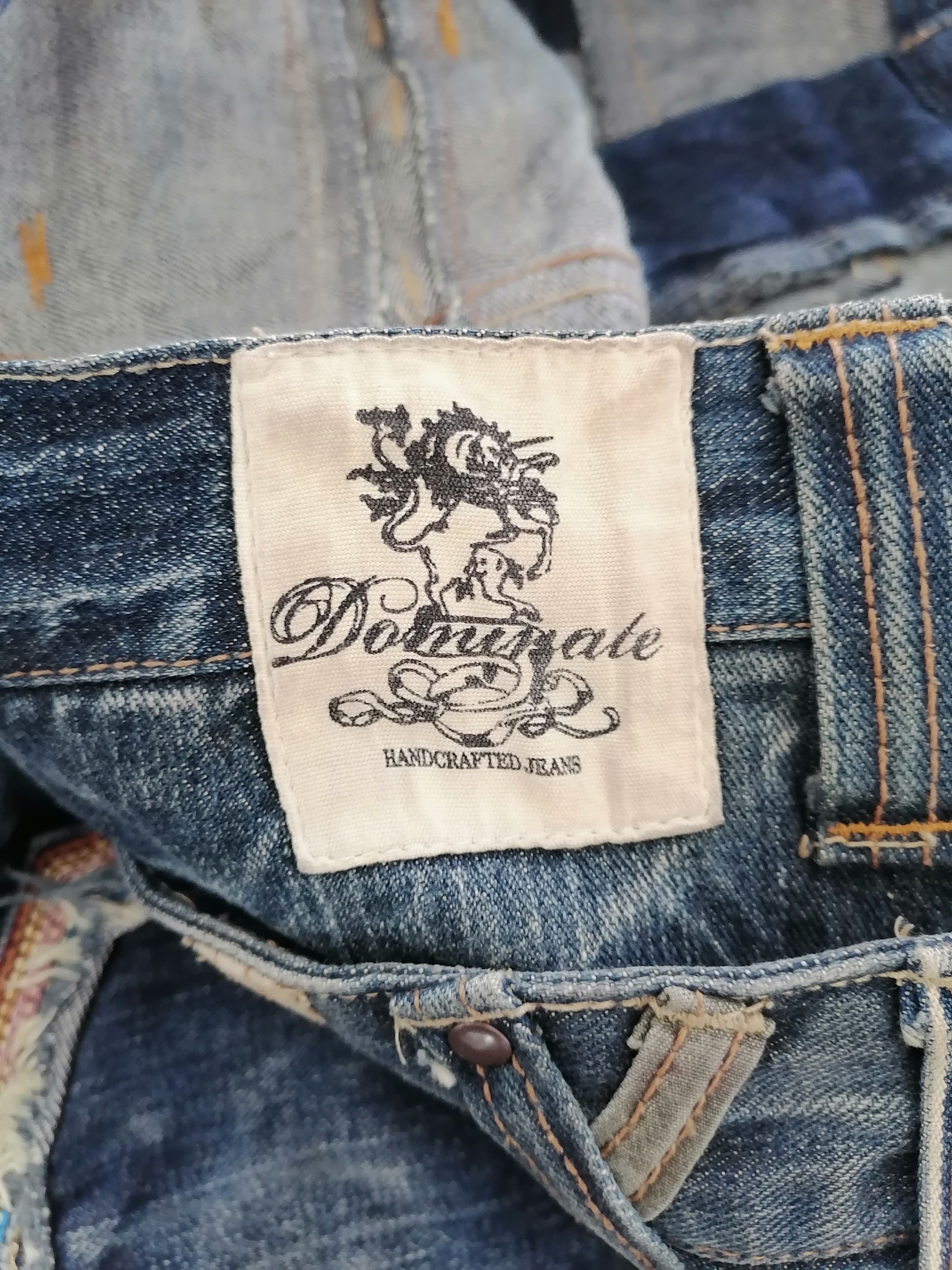 If Six Was Nine × Japanese Brand Dominate Double Waist Claw Mark Distressed Denim Pants Size US 32 / EU 48 - 3 Thumbnail