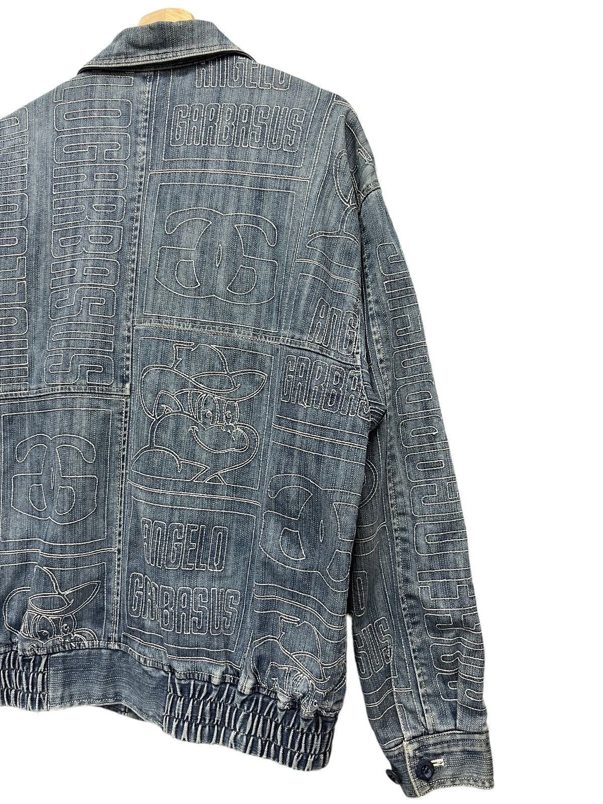 Japanese Brand 🔥Vintage 90’s ANGELO GARBASUS Full Embroidery Denim Jacket Size US M / EU 48-50 / 2 - 16 Thumbnail