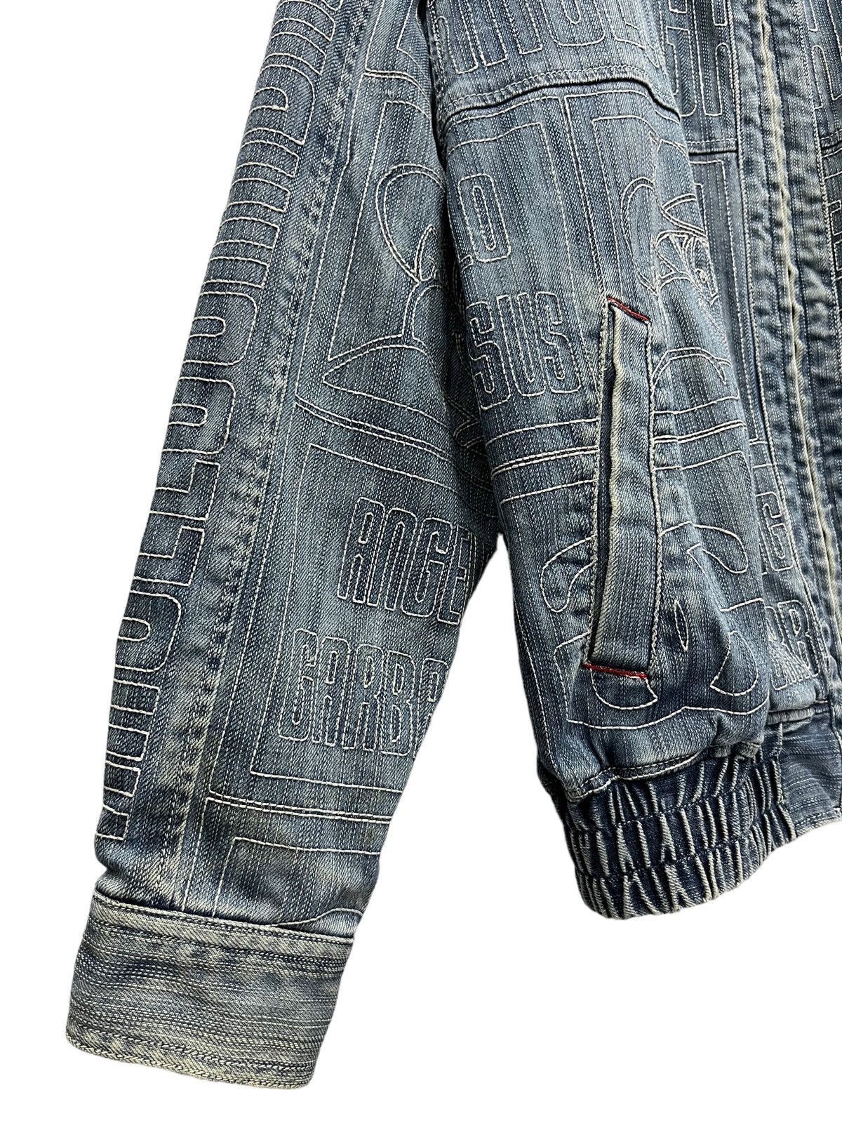 Japanese Brand 🔥Vintage 90’s ANGELO GARBASUS Full Embroidery Denim Jacket Size US M / EU 48-50 / 2 - 13 Thumbnail