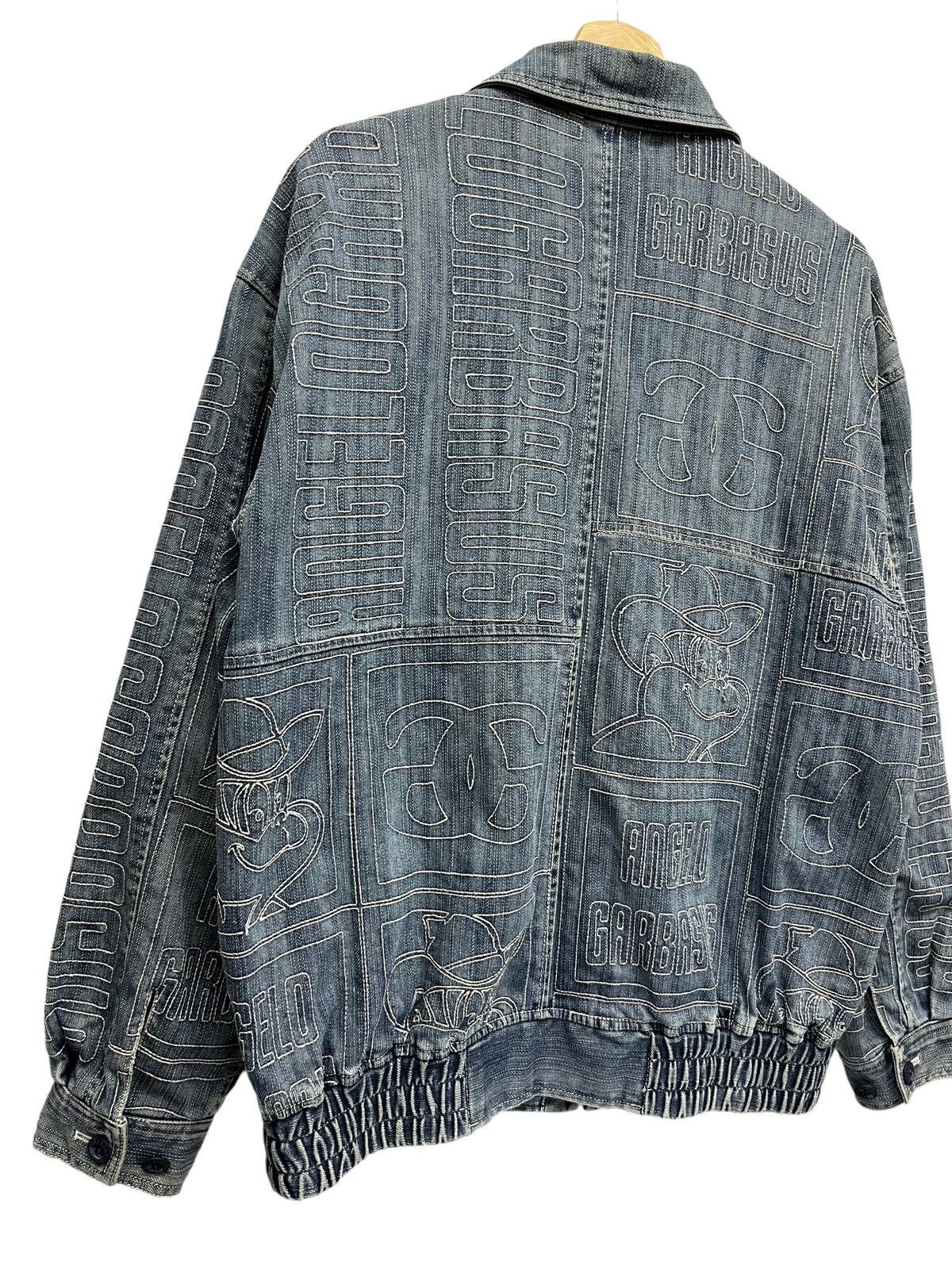 Japanese Brand 🔥Vintage 90’s ANGELO GARBASUS Full Embroidery Denim Jacket Size US M / EU 48-50 / 2 - 17 Thumbnail