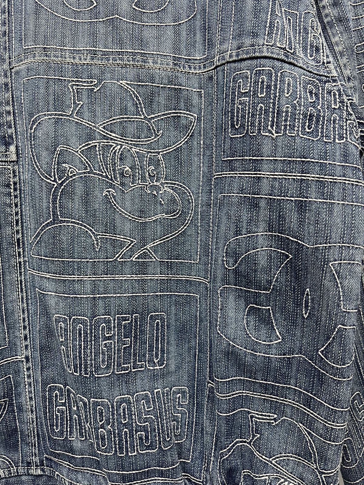Japanese Brand 🔥Vintage 90’s ANGELO GARBASUS Full Embroidery Denim Jacket Size US M / EU 48-50 / 2 - 12 Thumbnail
