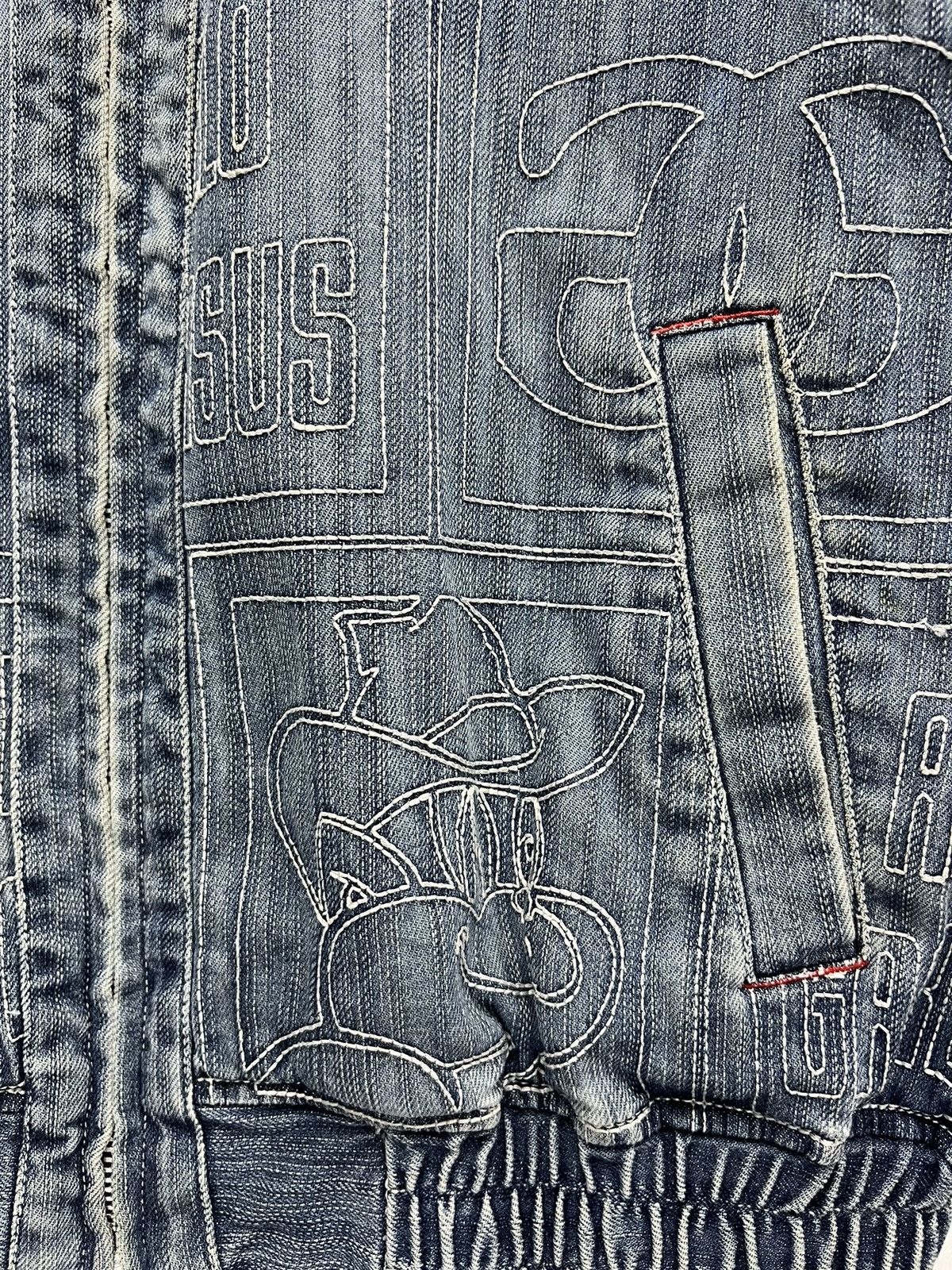 Japanese Brand 🔥Vintage 90’s ANGELO GARBASUS Full Embroidery Denim Jacket Size US M / EU 48-50 / 2 - 10 Thumbnail