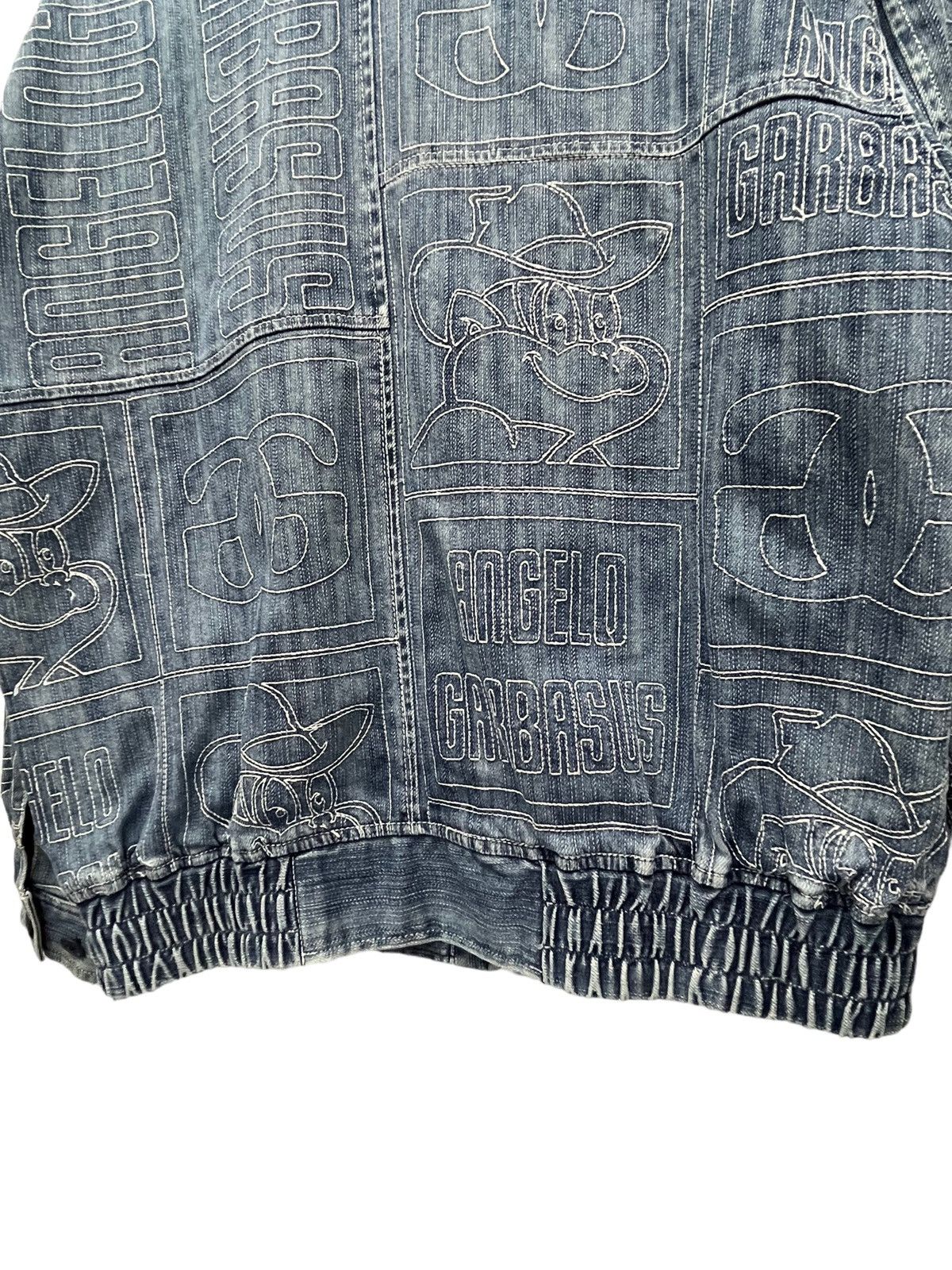 Japanese Brand 🔥Vintage 90’s ANGELO GARBASUS Full Embroidery Denim Jacket Size US M / EU 48-50 / 2 - 20 Thumbnail
