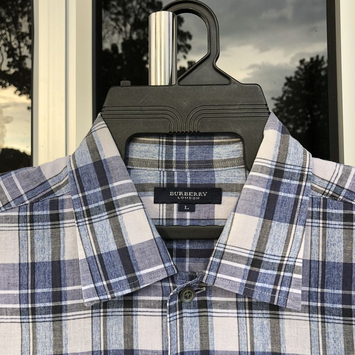 Burberry Authentic Burberry London Checked Short Sleeve Shirt Size US L / EU 52-54 / 3 - 9 Thumbnail