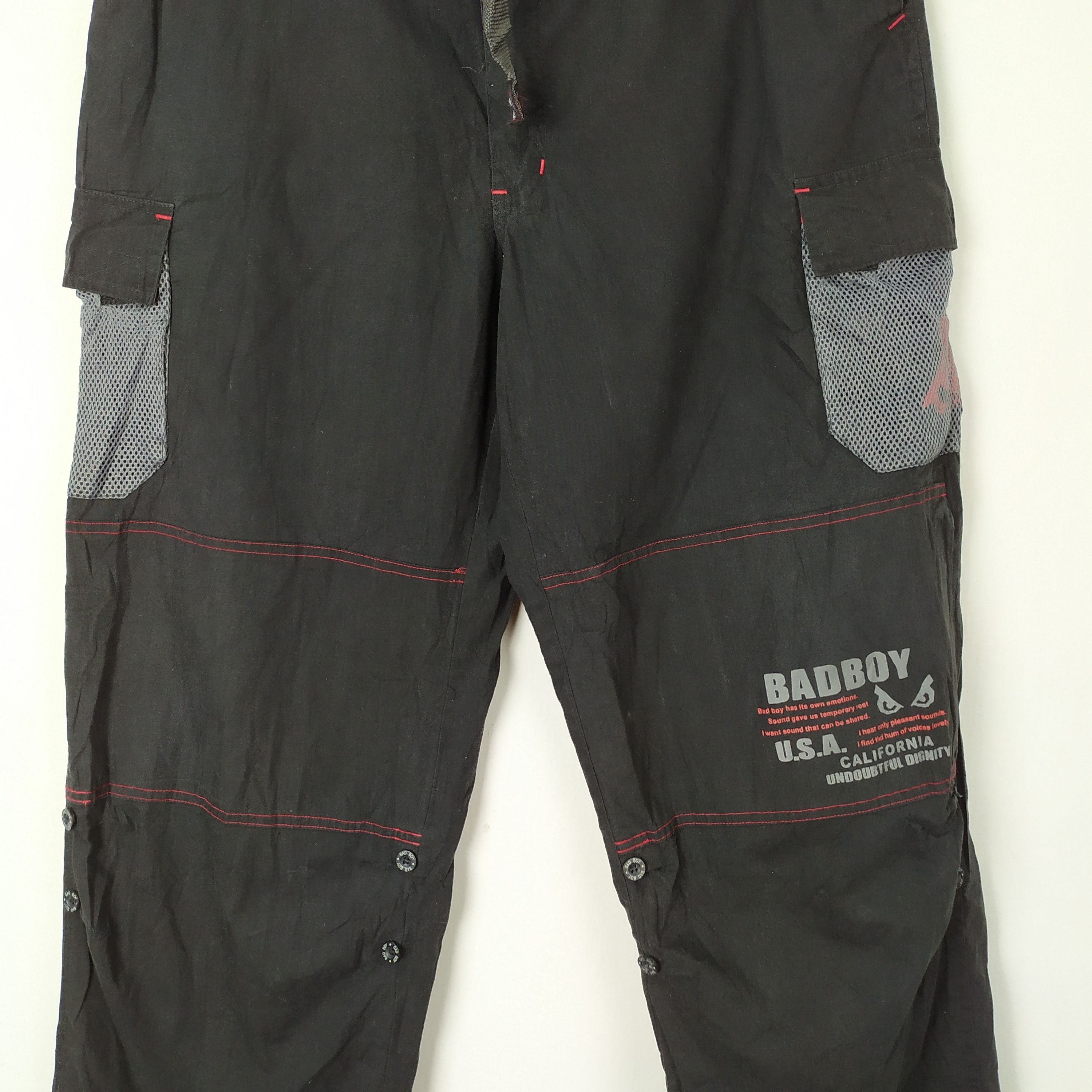 Revenge VINTAGE BAD BOY CARGO PANTS Size US 32 / EU 48 - 3 Thumbnail