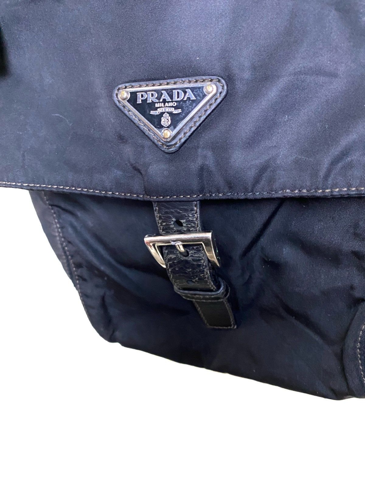 Prada Authentic PRADA Black Tessuto Nylon Shoulder Crossbody Bag Size ONE SIZE - 5 Thumbnail