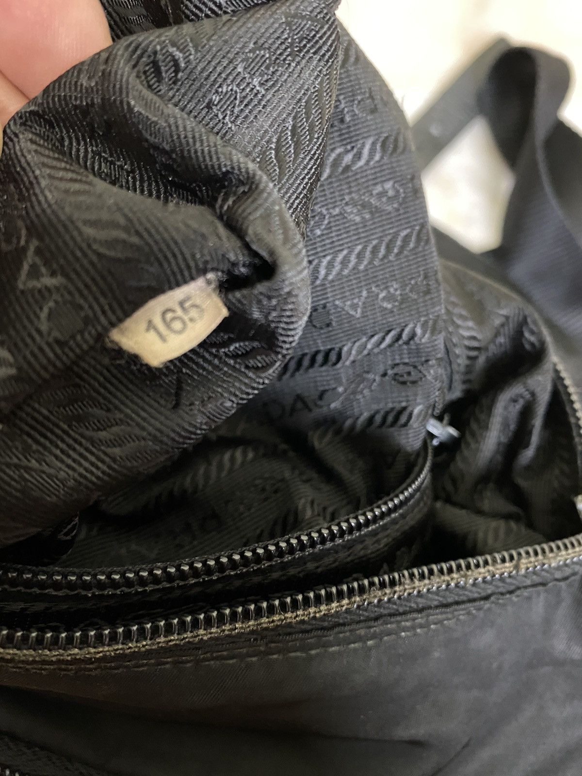 Prada Authentic PRADA Black Tessuto Nylon Shoulder Crossbody Bag Size ONE SIZE - 16 Thumbnail