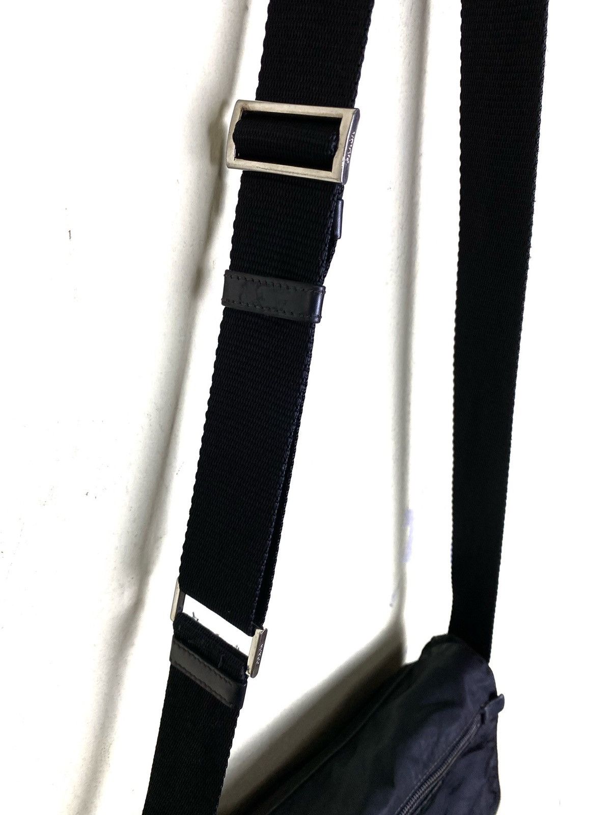 Prada Authentic PRADA Black Tessuto Nylon Shoulder Crossbody Bag Size ONE SIZE - 7 Thumbnail