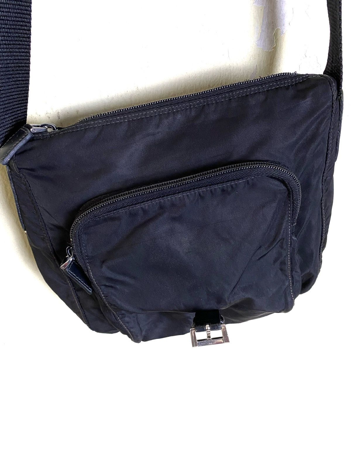 Prada Authentic PRADA Black Tessuto Nylon Shoulder Crossbody Bag Size ONE SIZE - 13 Thumbnail