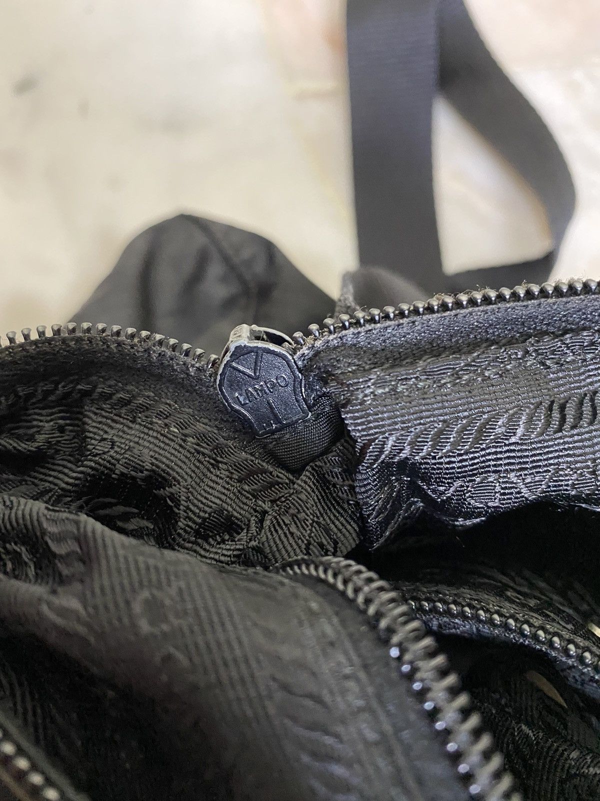 Prada Authentic PRADA Black Tessuto Nylon Shoulder Crossbody Bag Size ONE SIZE - 15 Thumbnail