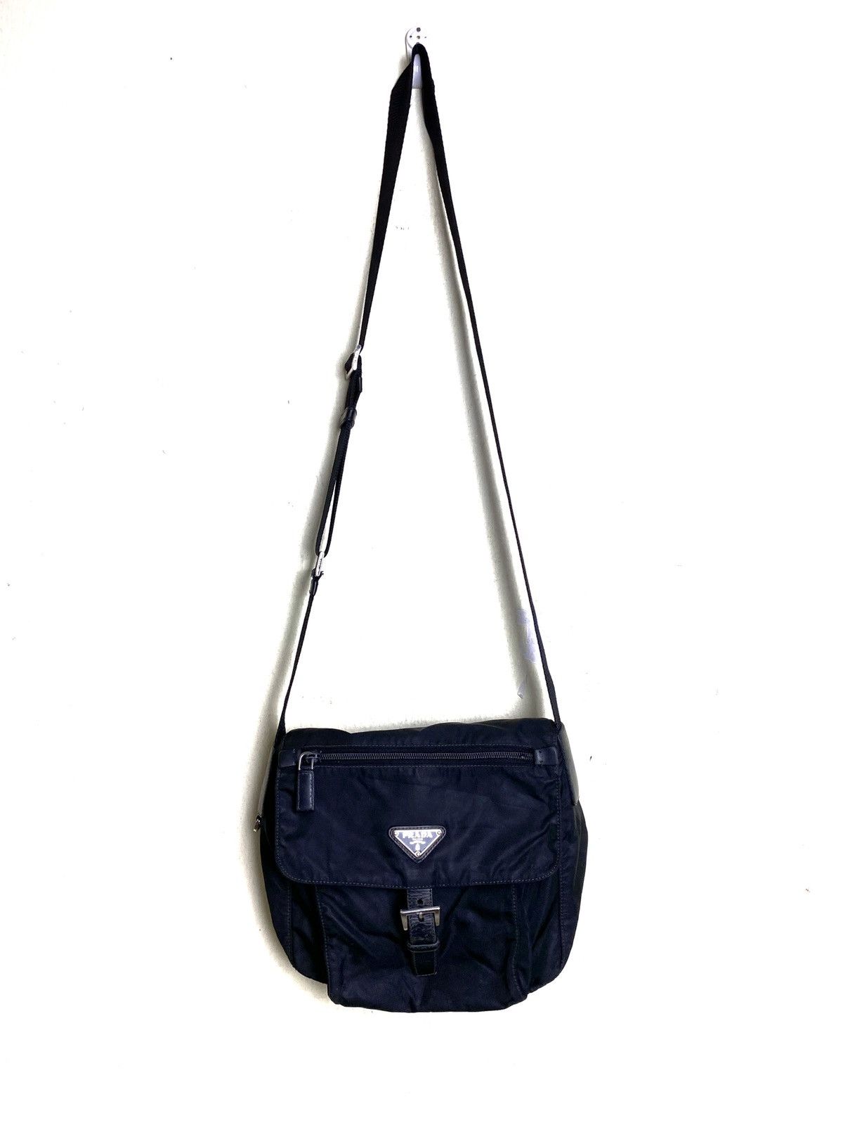 Prada Authentic PRADA Black Tessuto Nylon Shoulder Crossbody Bag Size ONE SIZE - 3 Thumbnail
