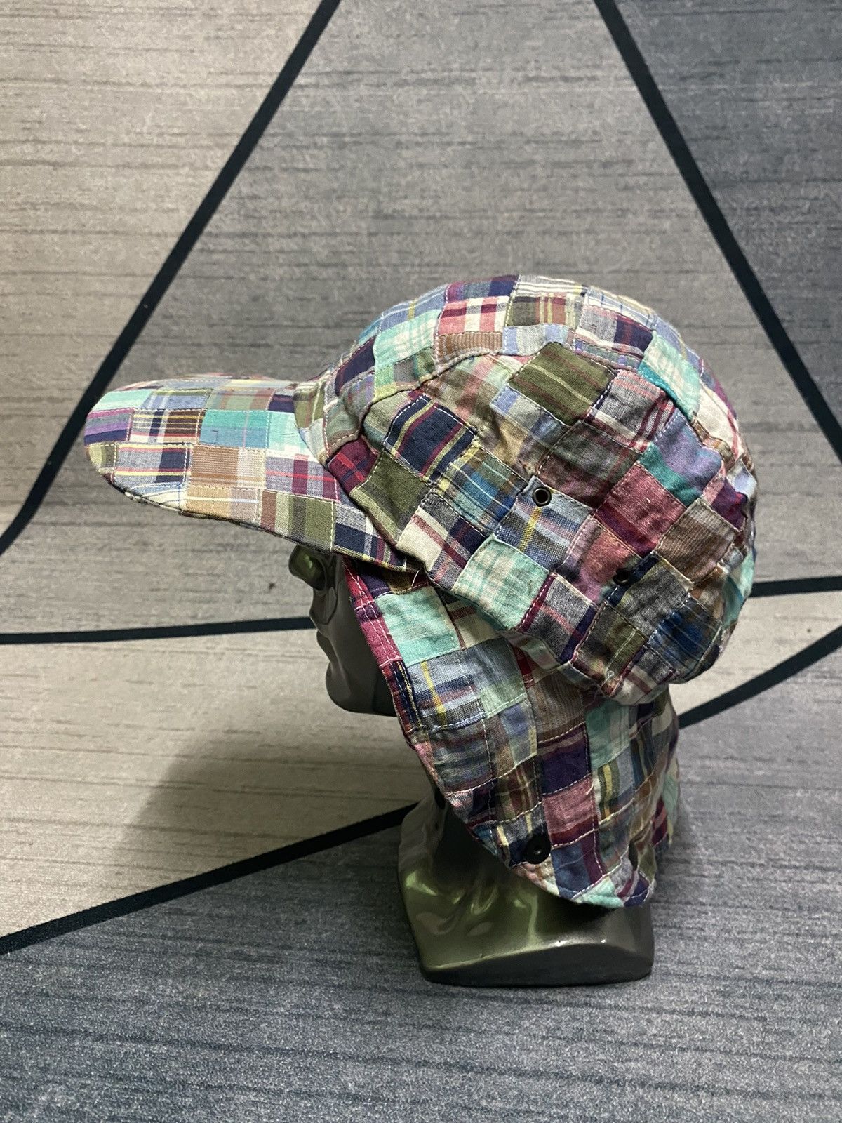 Japanese Brand SAHARA MADE IN France Patchwork Earlap Hat Size ONE SIZE - 4 Thumbnail