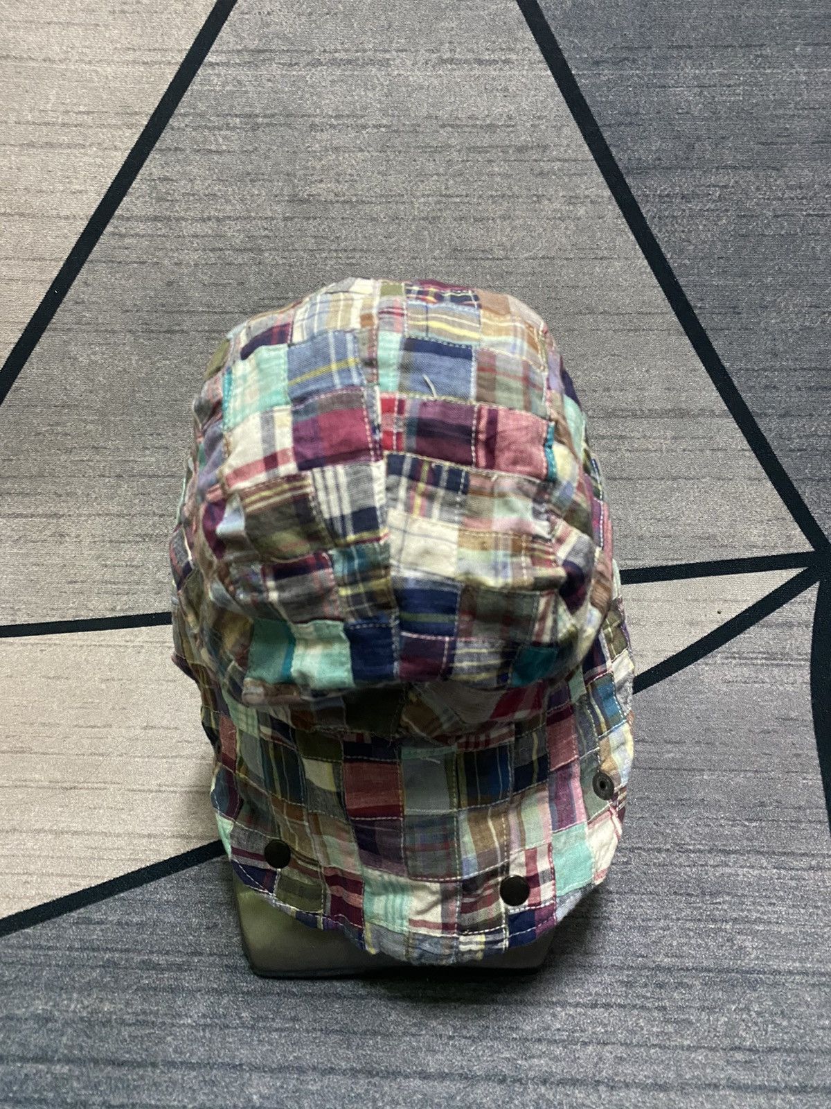 Japanese Brand SAHARA MADE IN France Patchwork Earlap Hat Size ONE SIZE - 6 Thumbnail