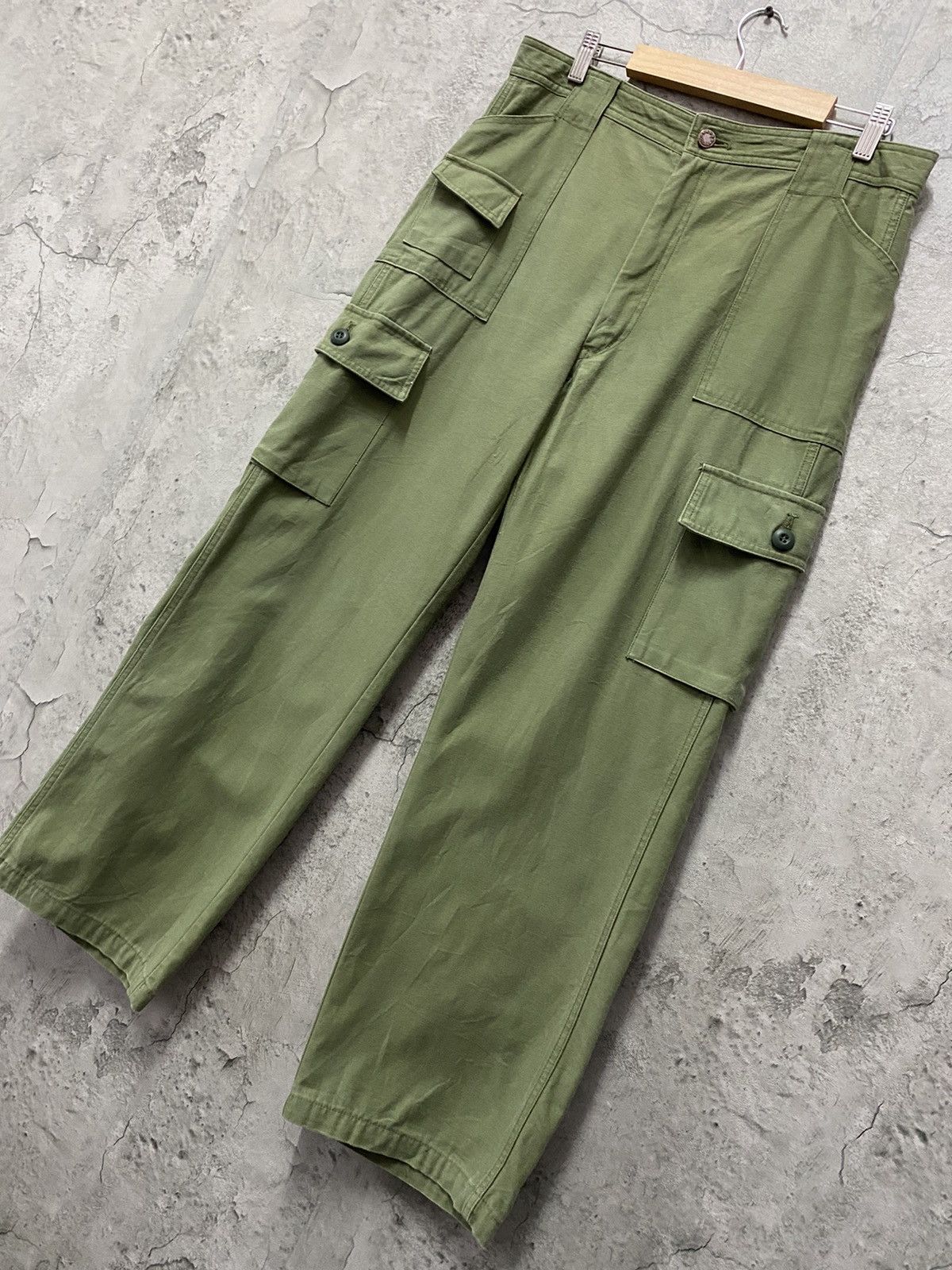 Designer Vintage Capitan Japan Cargo Baker Pants Military Style Size US 32 / EU 48 - 3 Thumbnail