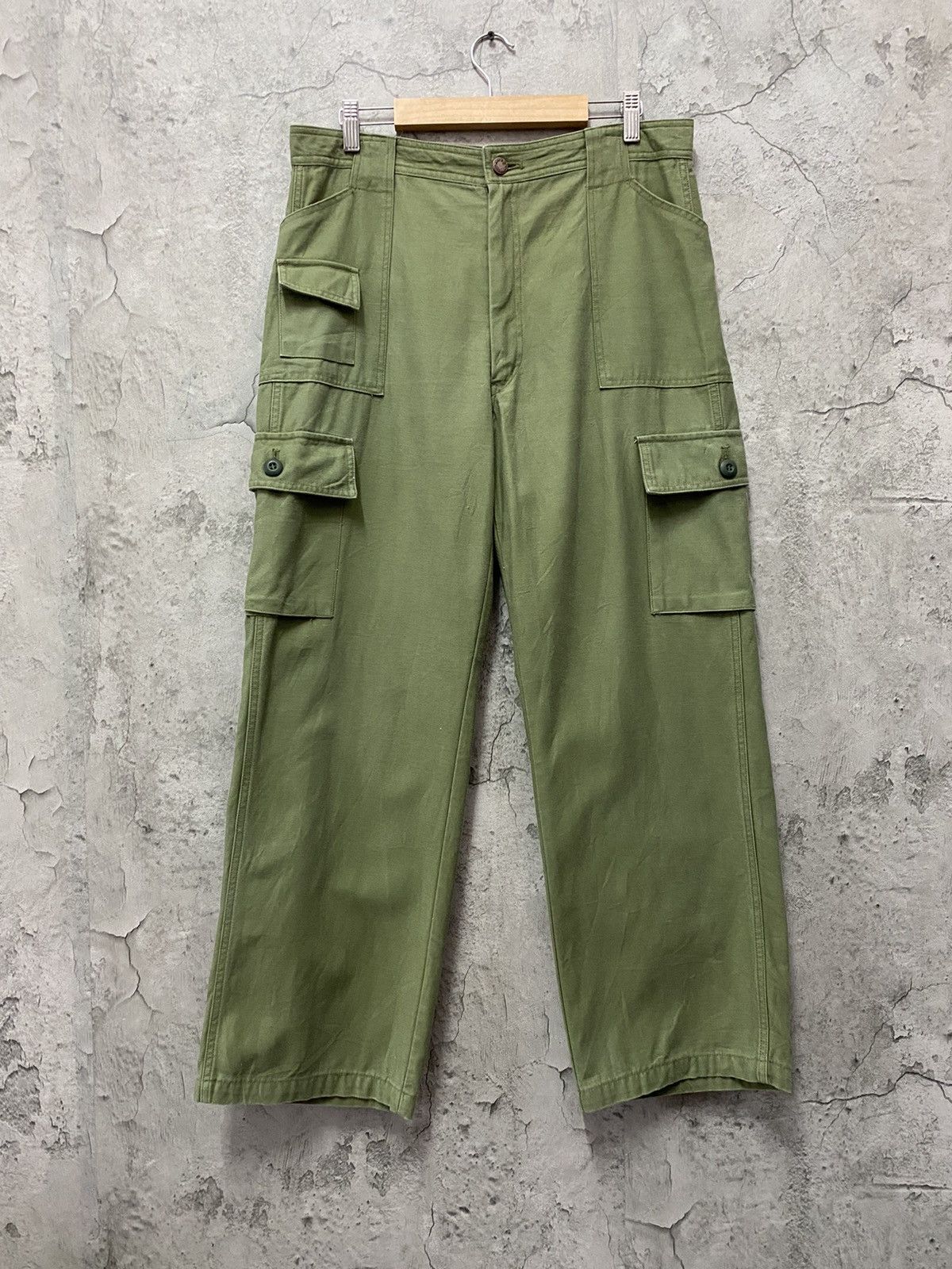 Designer Vintage Capitan Japan Cargo Baker Pants Military Style Size US 32 / EU 48 - 1 Thumbnail