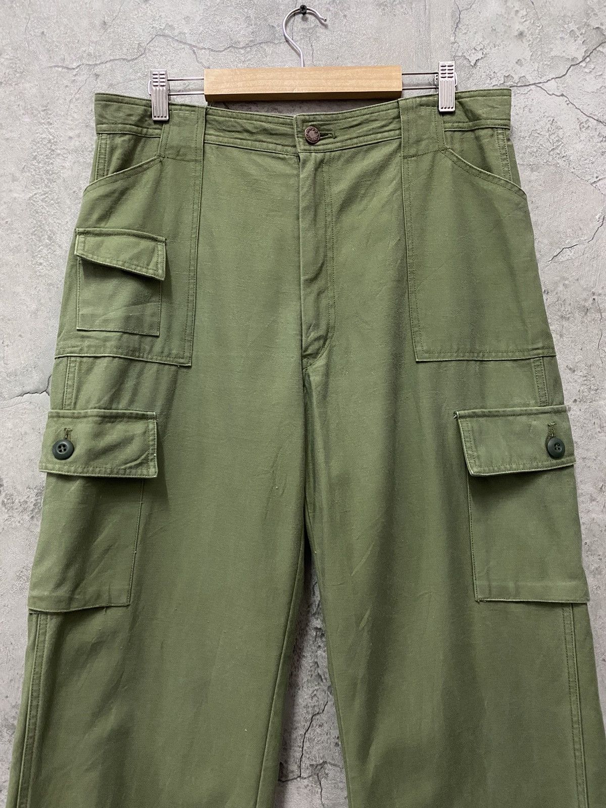 Designer Vintage Capitan Japan Cargo Baker Pants Military Style Size US 32 / EU 48 - 4 Thumbnail