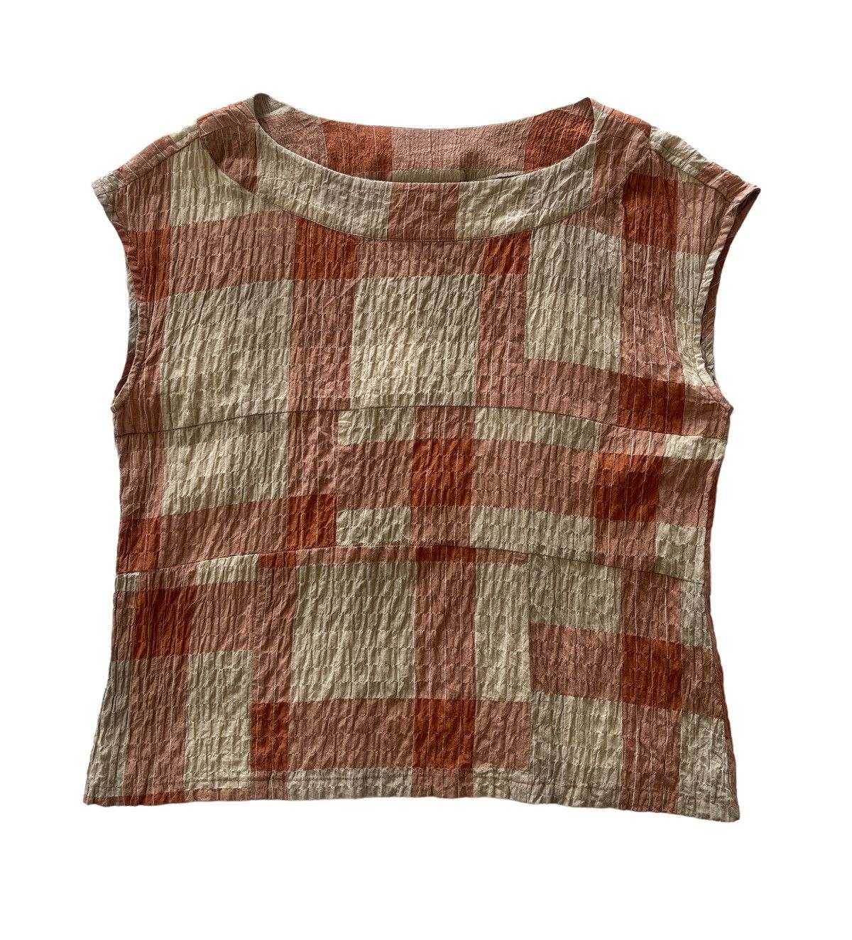 Issey Miyake Sleeveless Tank Tops Cropped Hai Sporting Gear Shirt Size M / US 6-8 / IT 42-44 - 4 Thumbnail