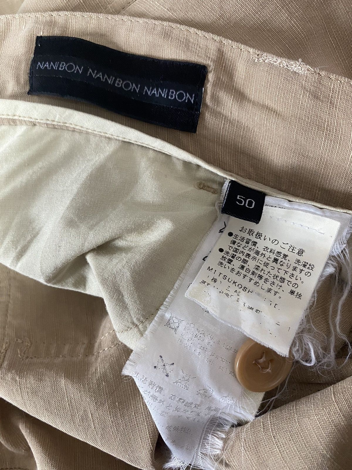 Designer Nanibon Italy Cargo Rayon Easy Pants Loose Fit Pants Size US 32 / EU 48 - 16 Thumbnail