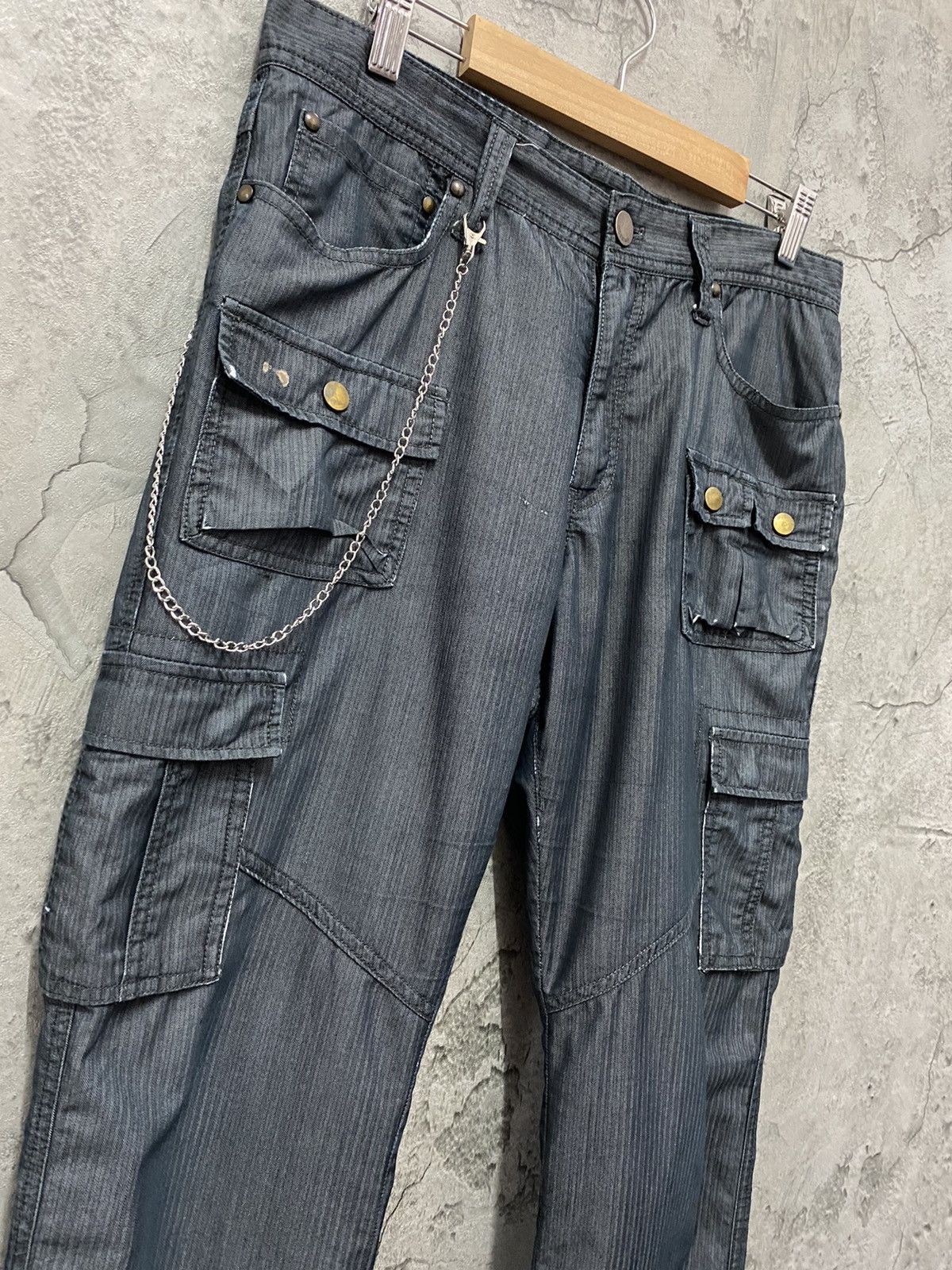 Japanese Brand Mossimo Japan Cargo Technical MultiPocket Pants Lightweight Size US 32 / EU 48 - 9 Thumbnail