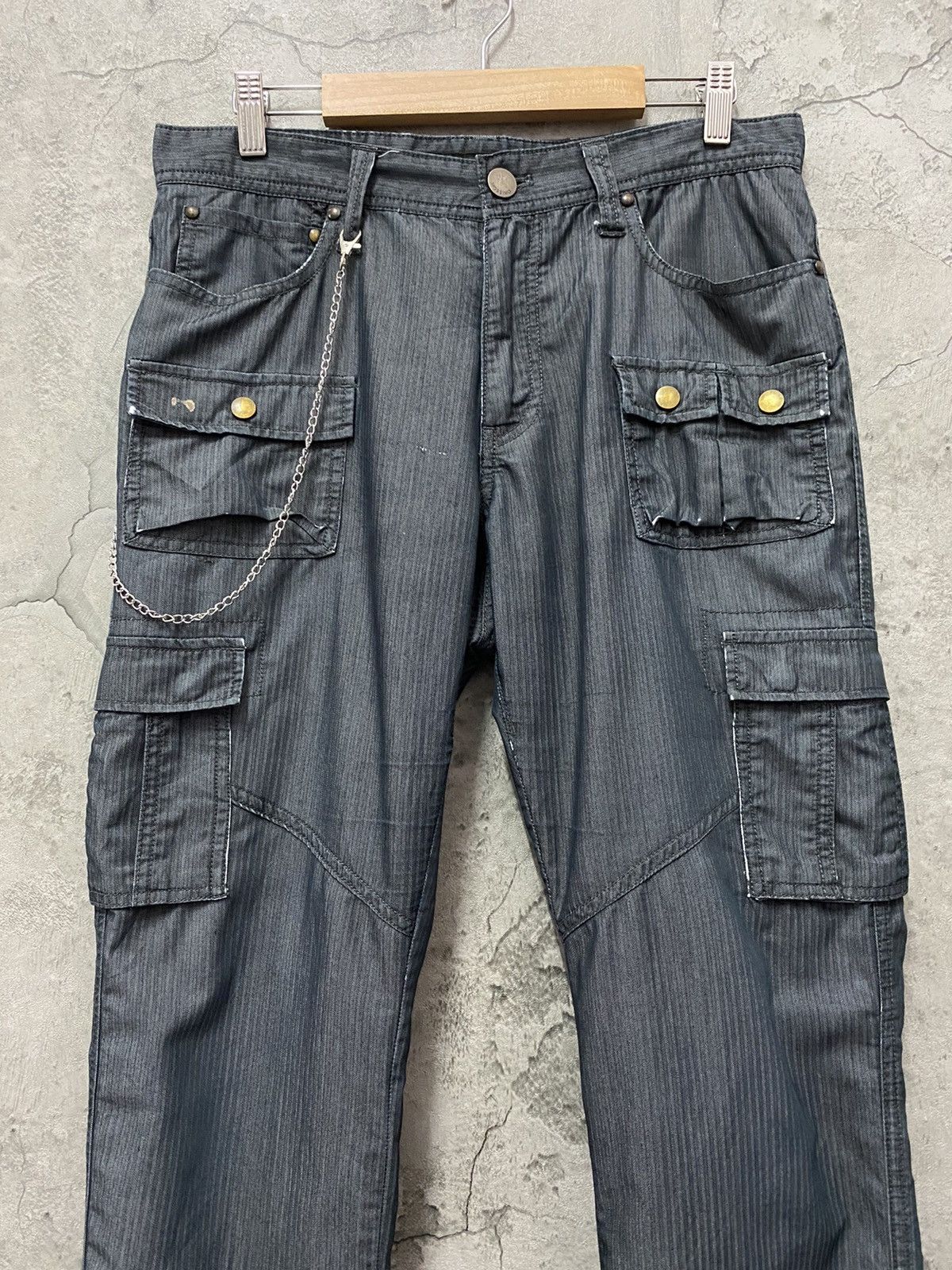 Japanese Brand Mossimo Japan Cargo Technical MultiPocket Pants Lightweight Size US 32 / EU 48 - 4 Thumbnail