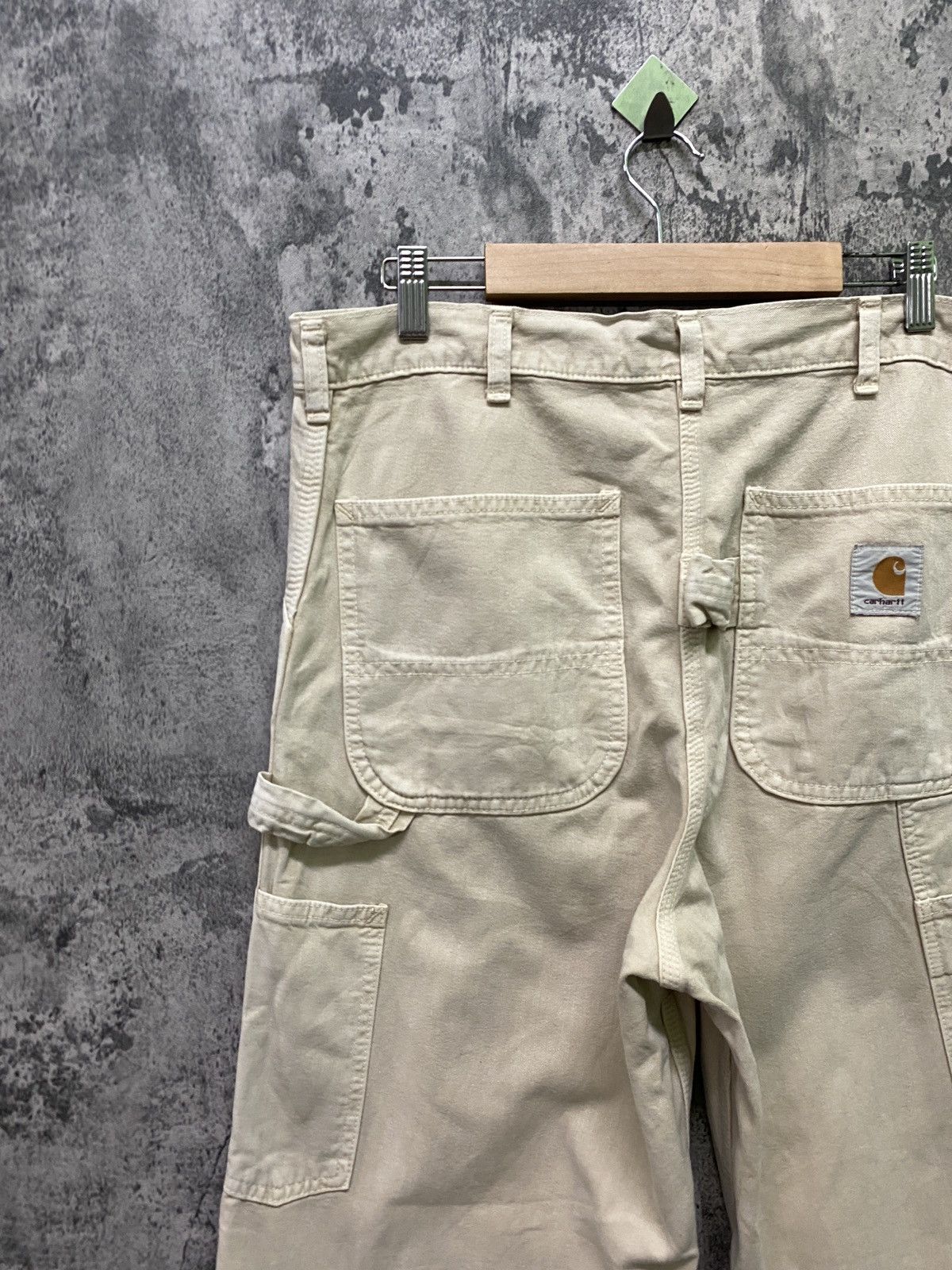 Carhartt CARHARTT Japan Made Carpenter Workwear Cream Colour Pant Size US 34 / EU 50 - 11 Thumbnail