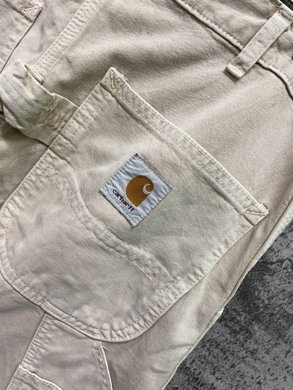Carhartt CARHARTT Japan Made Carpenter Workwear Cream Colour Pant Size US 34 / EU 50 - 16 Thumbnail
