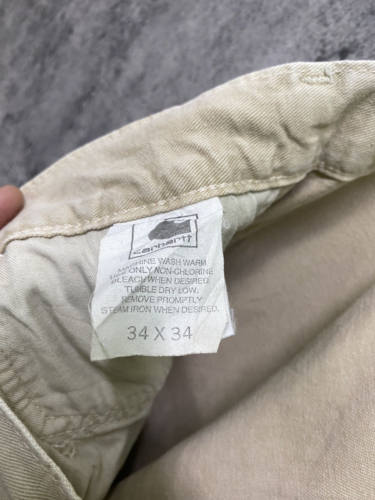 Carhartt CARHARTT Japan Made Carpenter Workwear Cream Colour Pant Size US 34 / EU 50 - 17 Thumbnail
