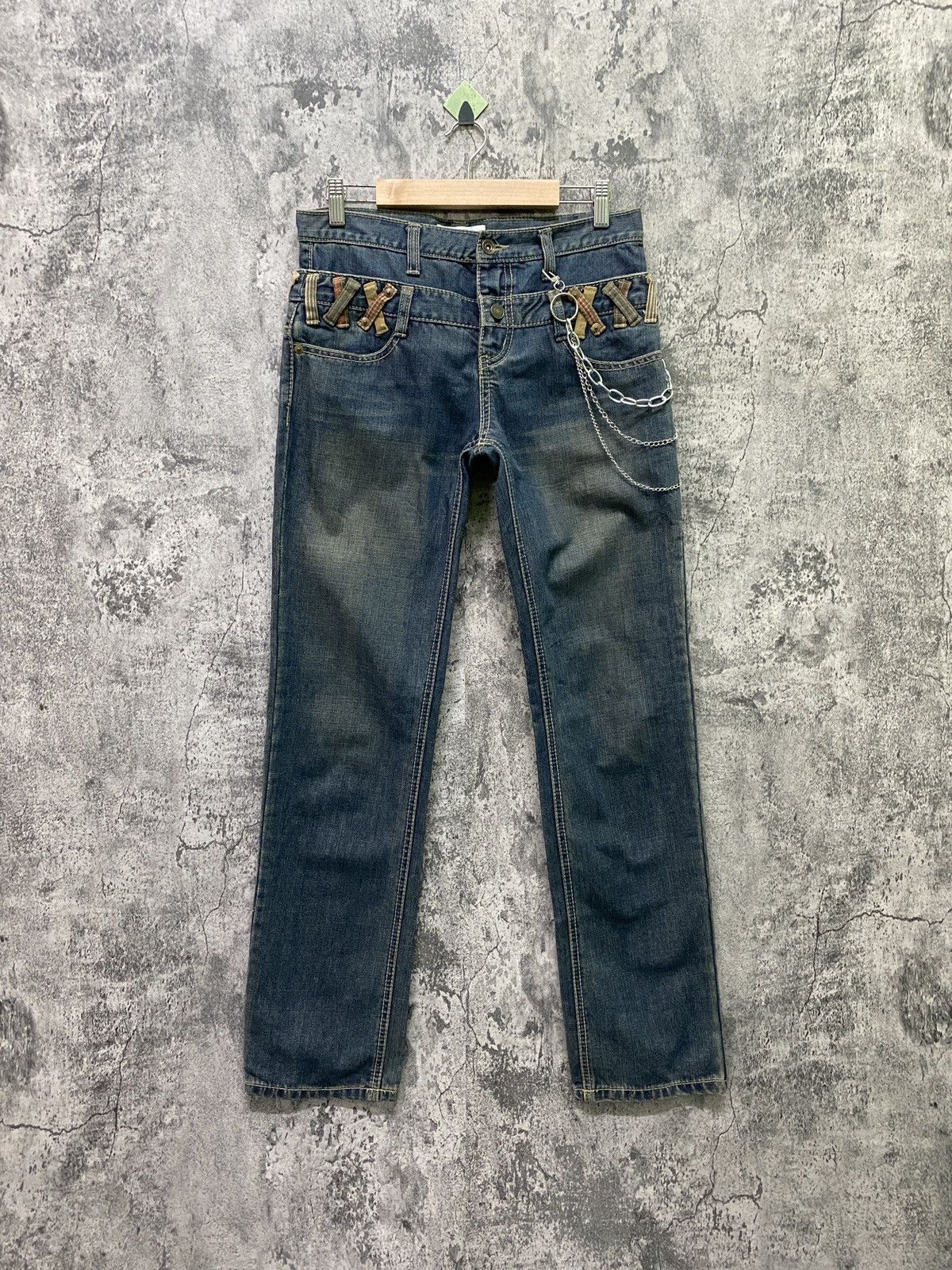 image of Japan Brand J-Honey Double Waist Denim in Blue, Men's (Size 30)