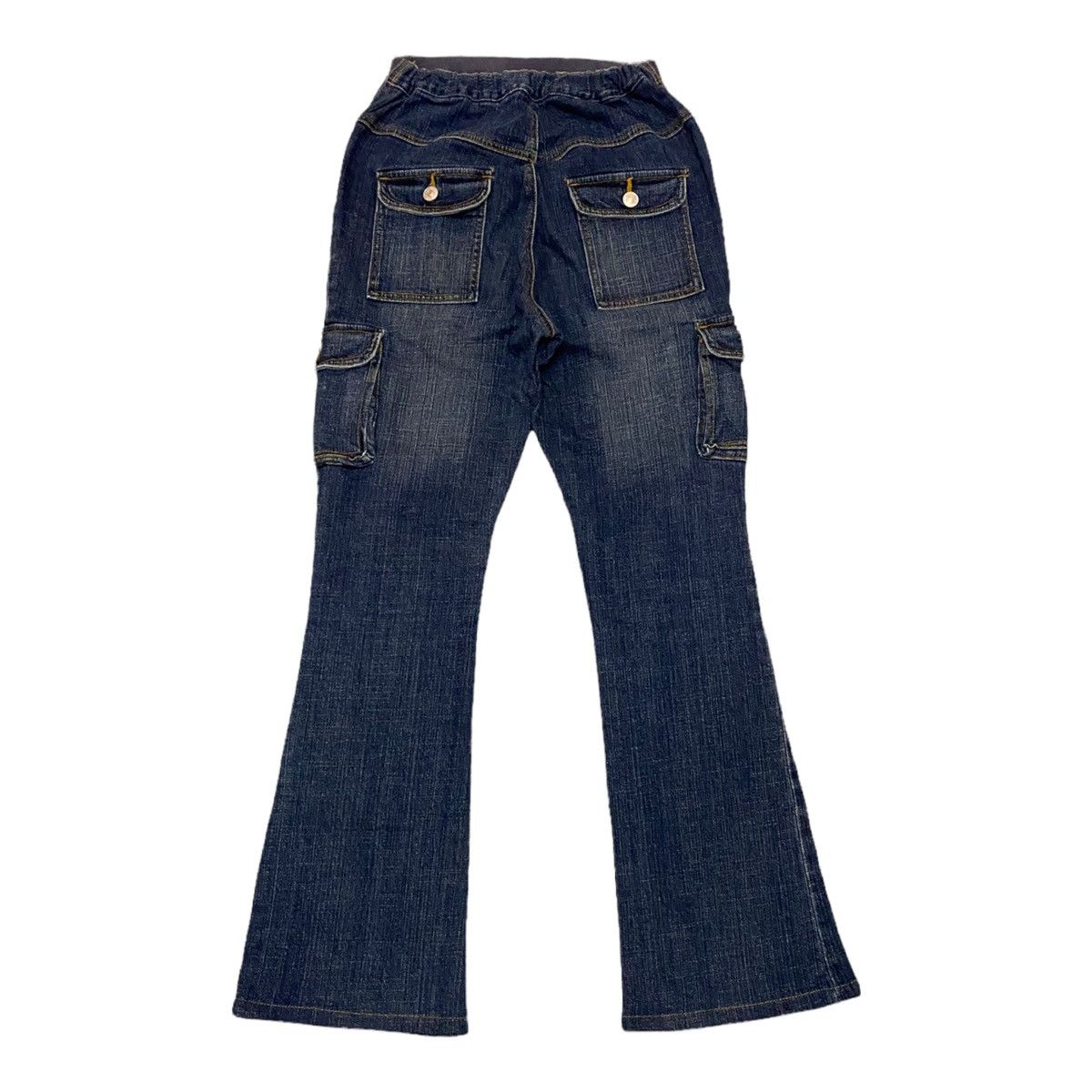 Designer GRAIL🔥ECHEC BRAND🇯🇵4 POCKET DENIM FLARED PANTS Size 29" - 2 Thumbnail