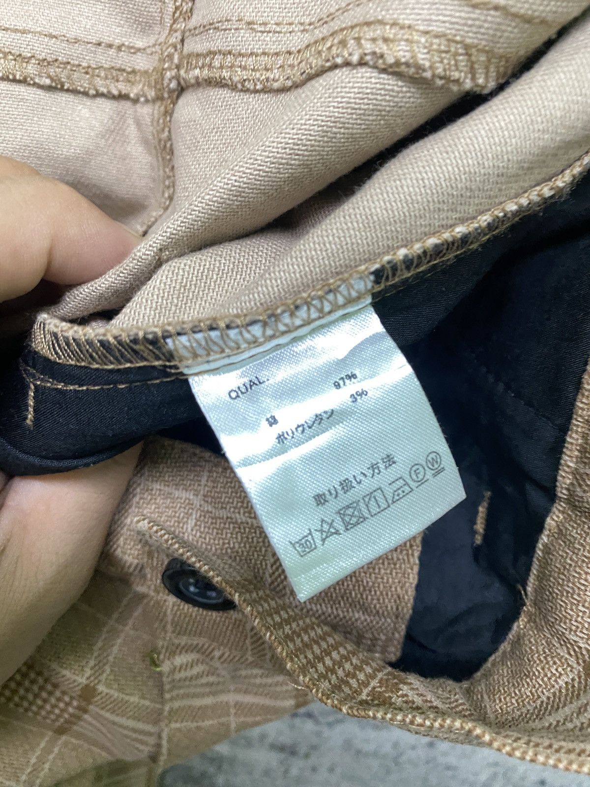 Designer × Japanese Brand Checker Tartan Plaid MONO-MART Skinny Pant Size US 32 / EU 48 - 16 Thumbnail