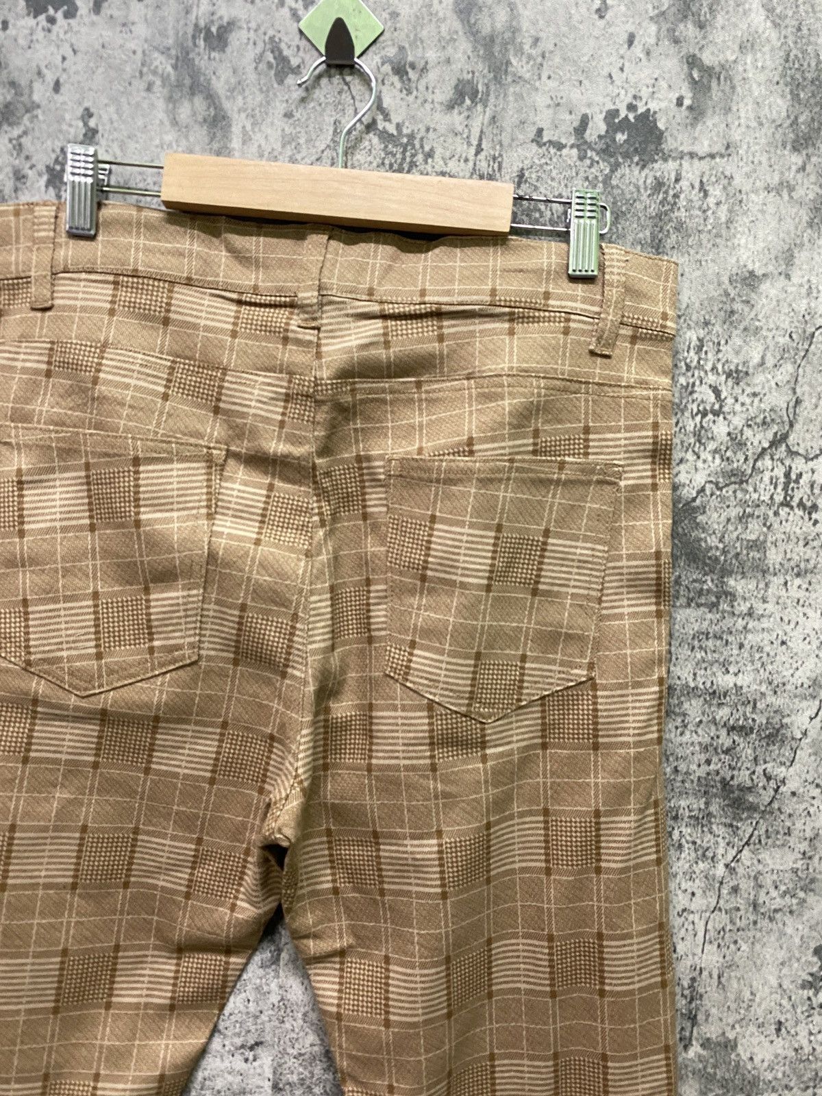 Designer × Japanese Brand Checker Tartan Plaid MONO-MART Skinny Pant Size US 32 / EU 48 - 12 Thumbnail