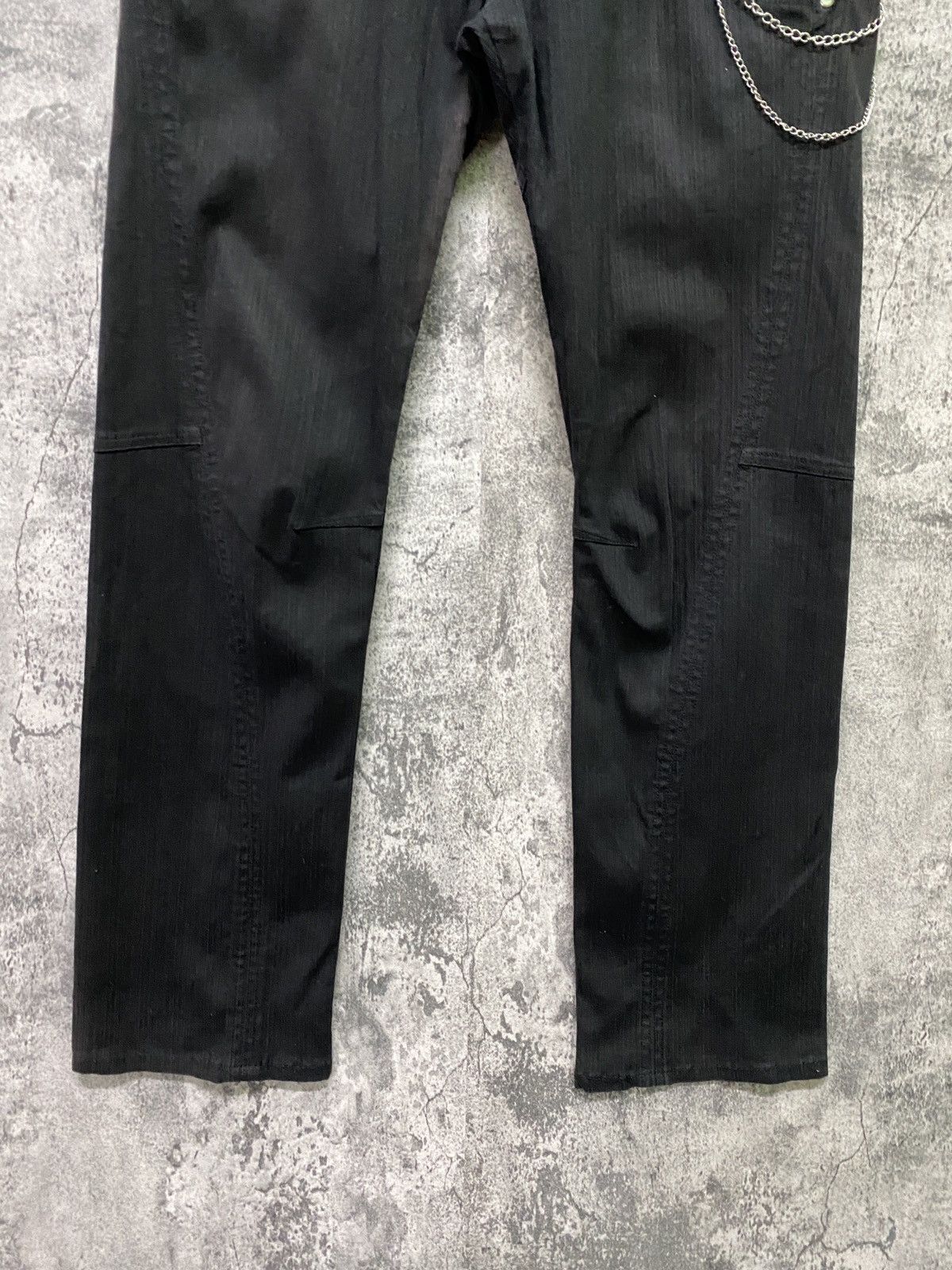Japanese Brand Japan SEMANTIC DESIGN Double Waist Faded Striped Pants Size US 31 - 8 Thumbnail