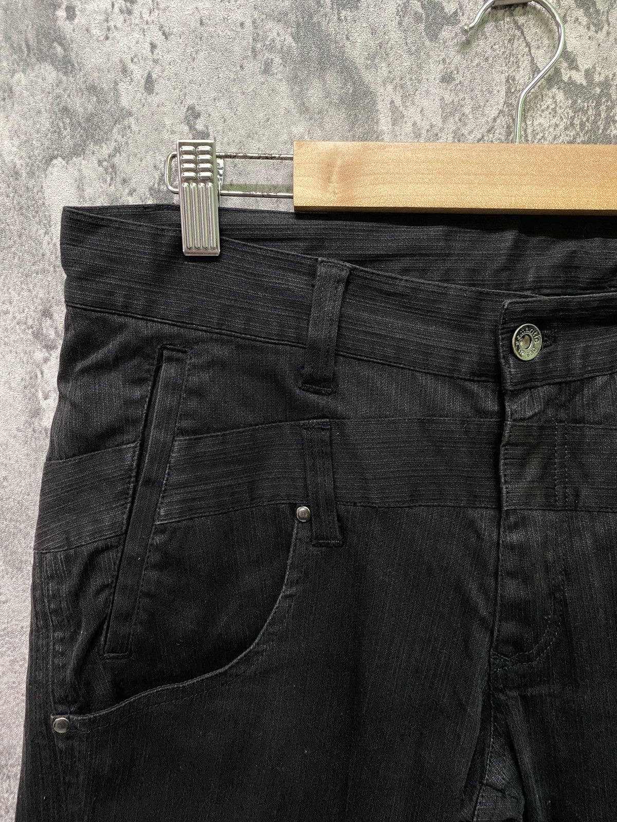Japanese Brand Japan SEMANTIC DESIGN Double Waist Faded Striped Pants Size US 31 - 10 Thumbnail