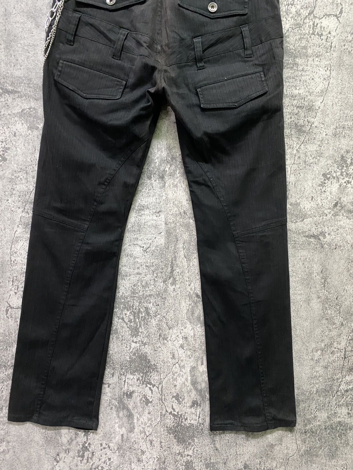 Japanese Brand Japan SEMANTIC DESIGN Double Waist Faded Striped Pants Size US 31 - 12 Thumbnail