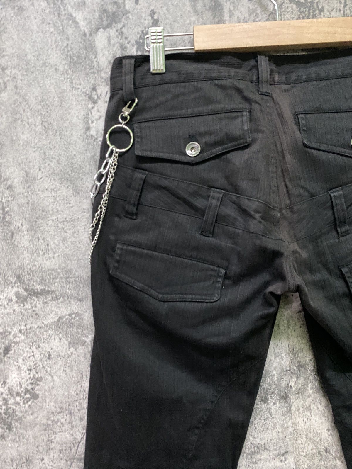 Japanese Brand Japan SEMANTIC DESIGN Double Waist Faded Striped Pants Size US 31 - 15 Thumbnail